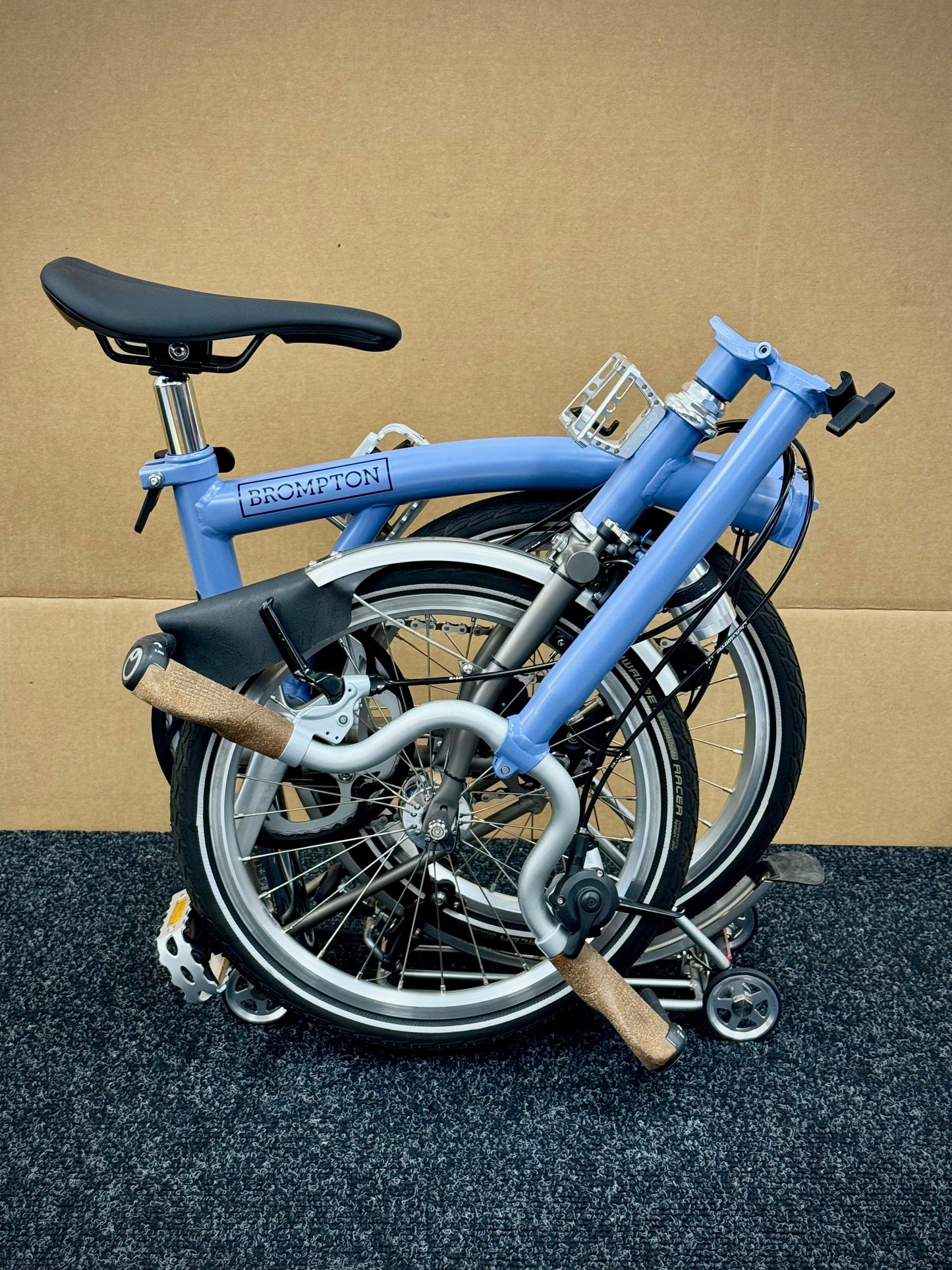 Brompton Pre-Owned High-HB 2-Speed Cloud Blue Superlight
