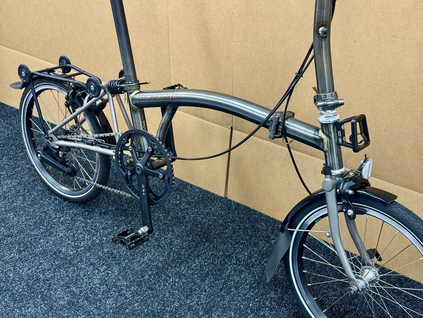 Brompton Pre-Owned Mid-HB 2-Speed Raw Lacquer Superlight