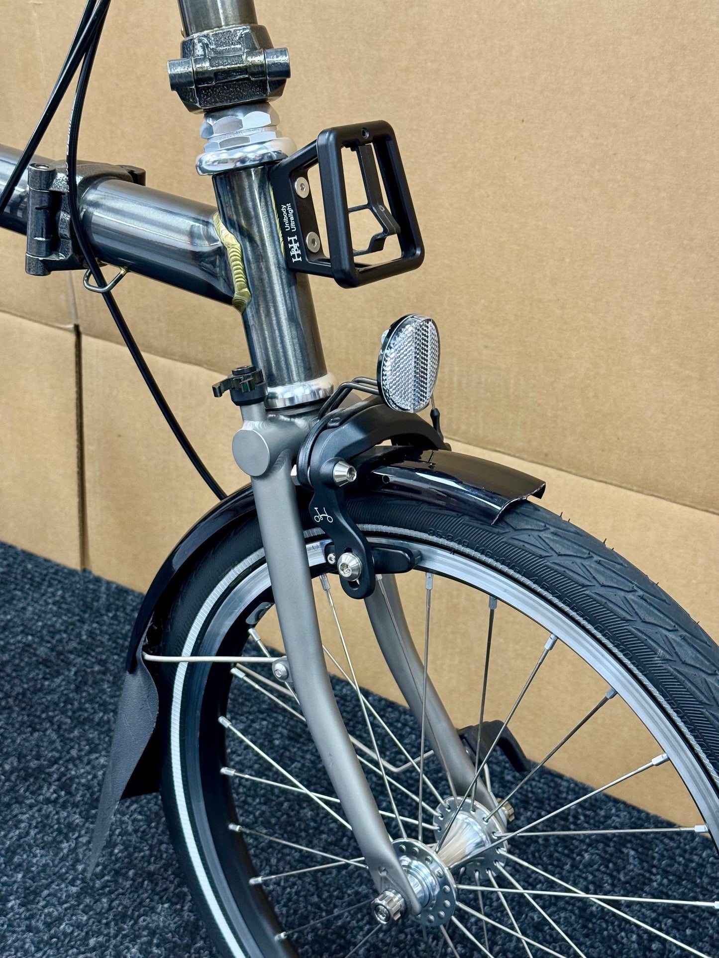 Brompton Pre-Owned Mid-HB 2-Speed Raw Lacquer Superlight