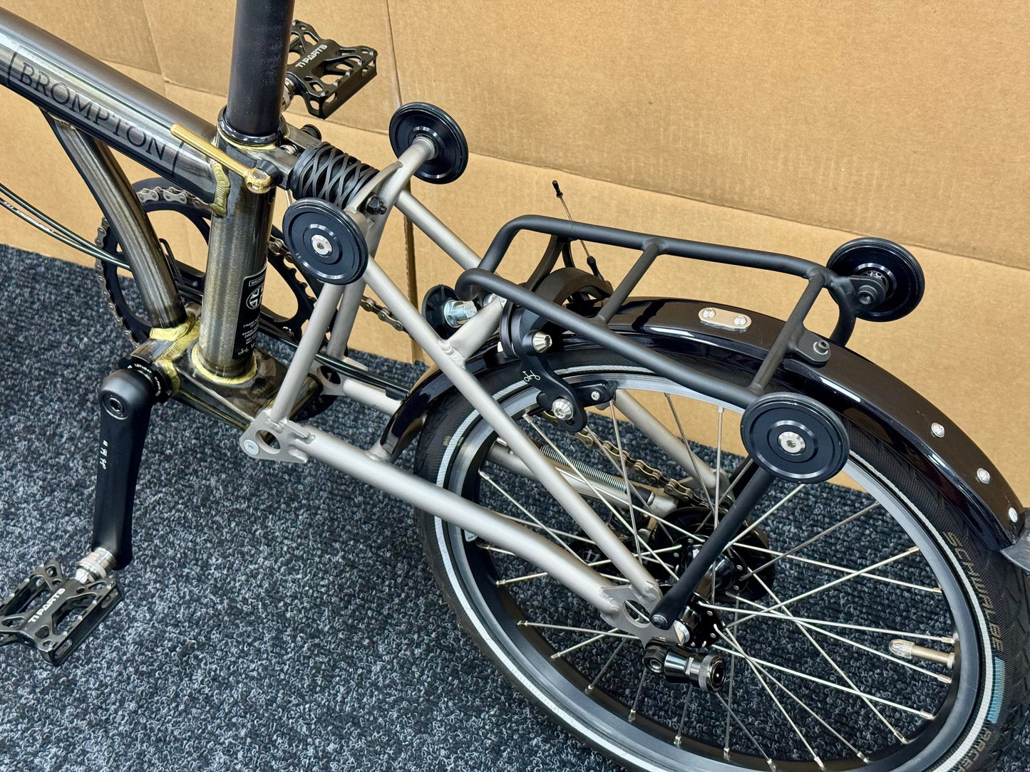 Brompton Pre-Owned Mid-HB 2-Speed Raw Lacquer Superlight