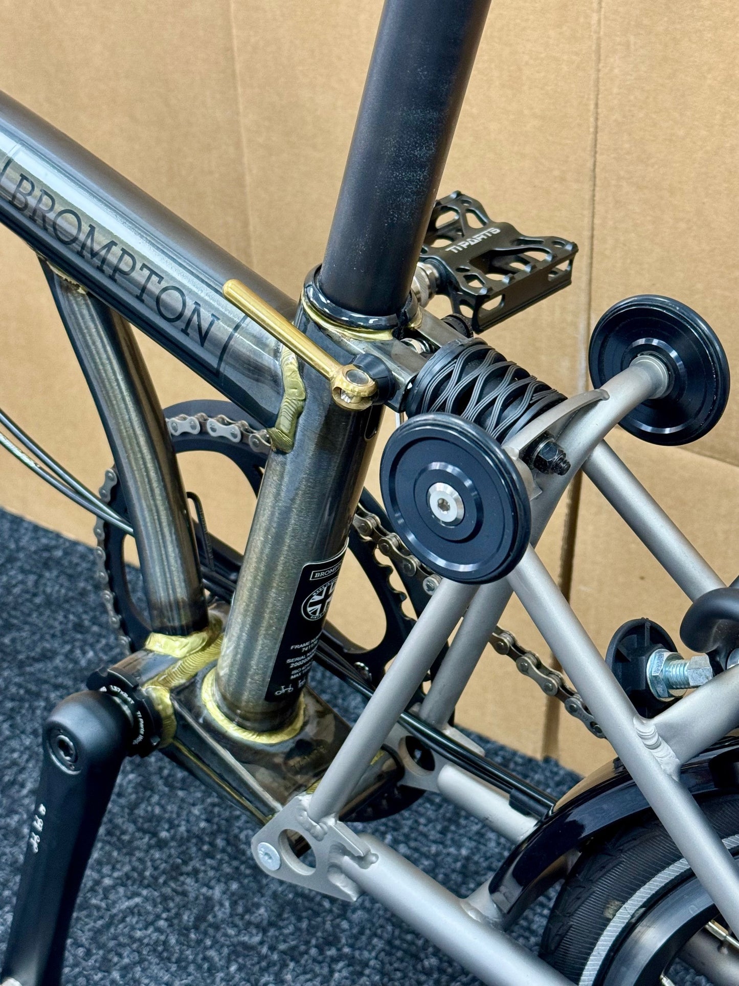 Brompton Pre-Owned Mid-HB 2-Speed Raw Lacquer Superlight