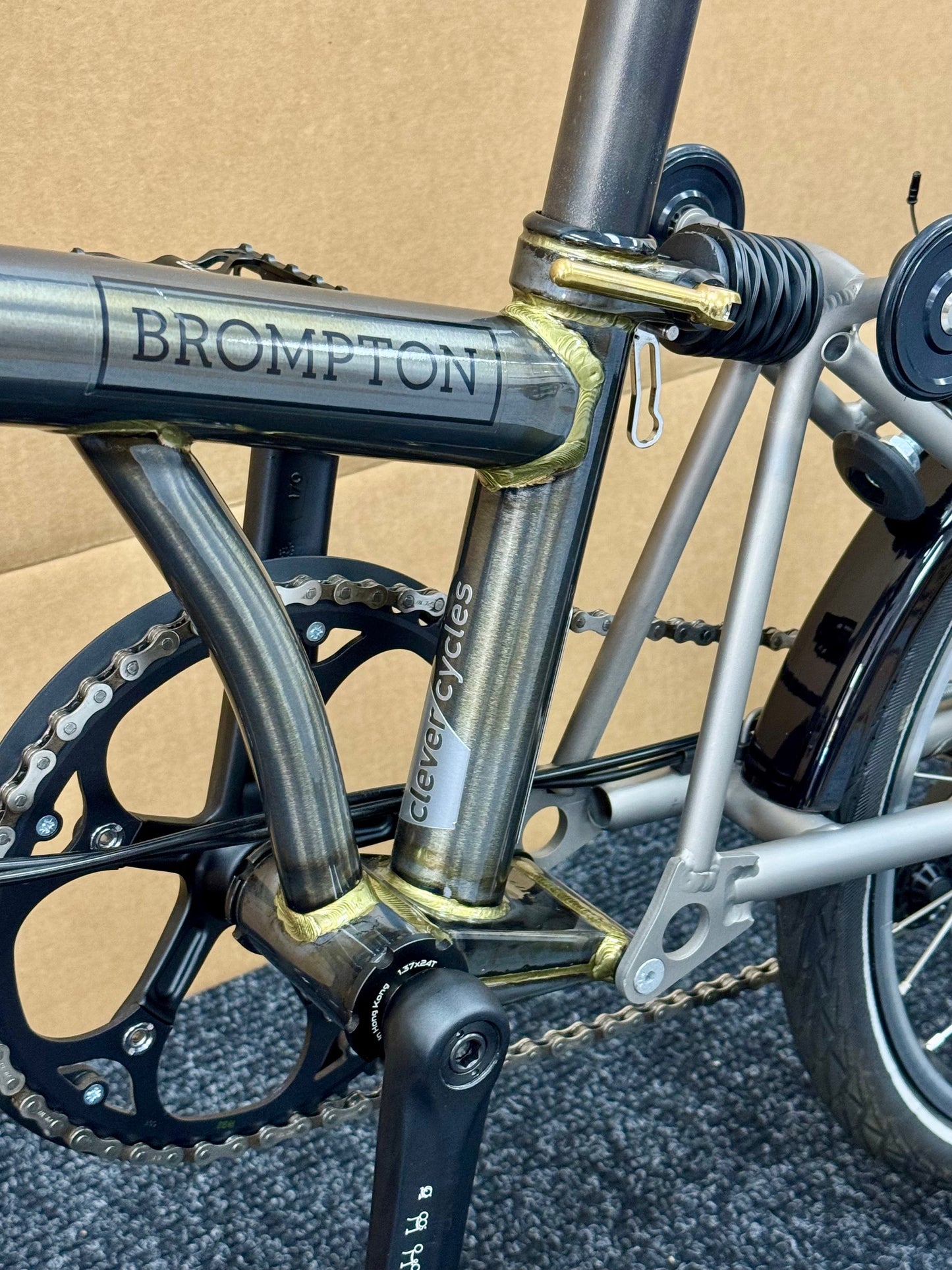 Brompton Pre-Owned Mid-HB 2-Speed Raw Lacquer Superlight
