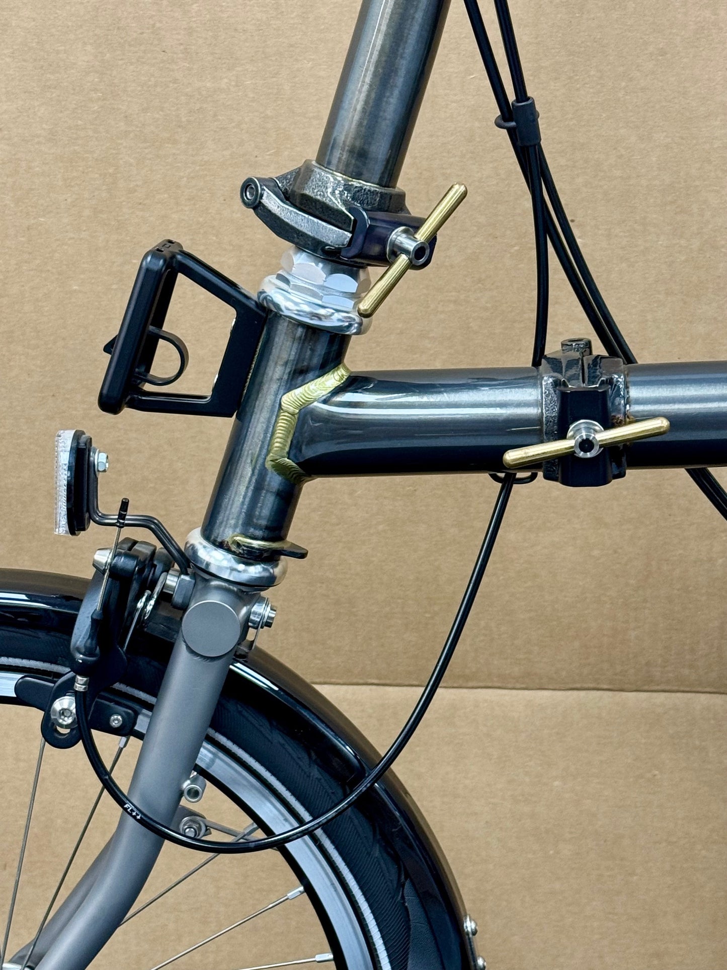 Brompton Pre-Owned Mid-HB 2-Speed Raw Lacquer Superlight