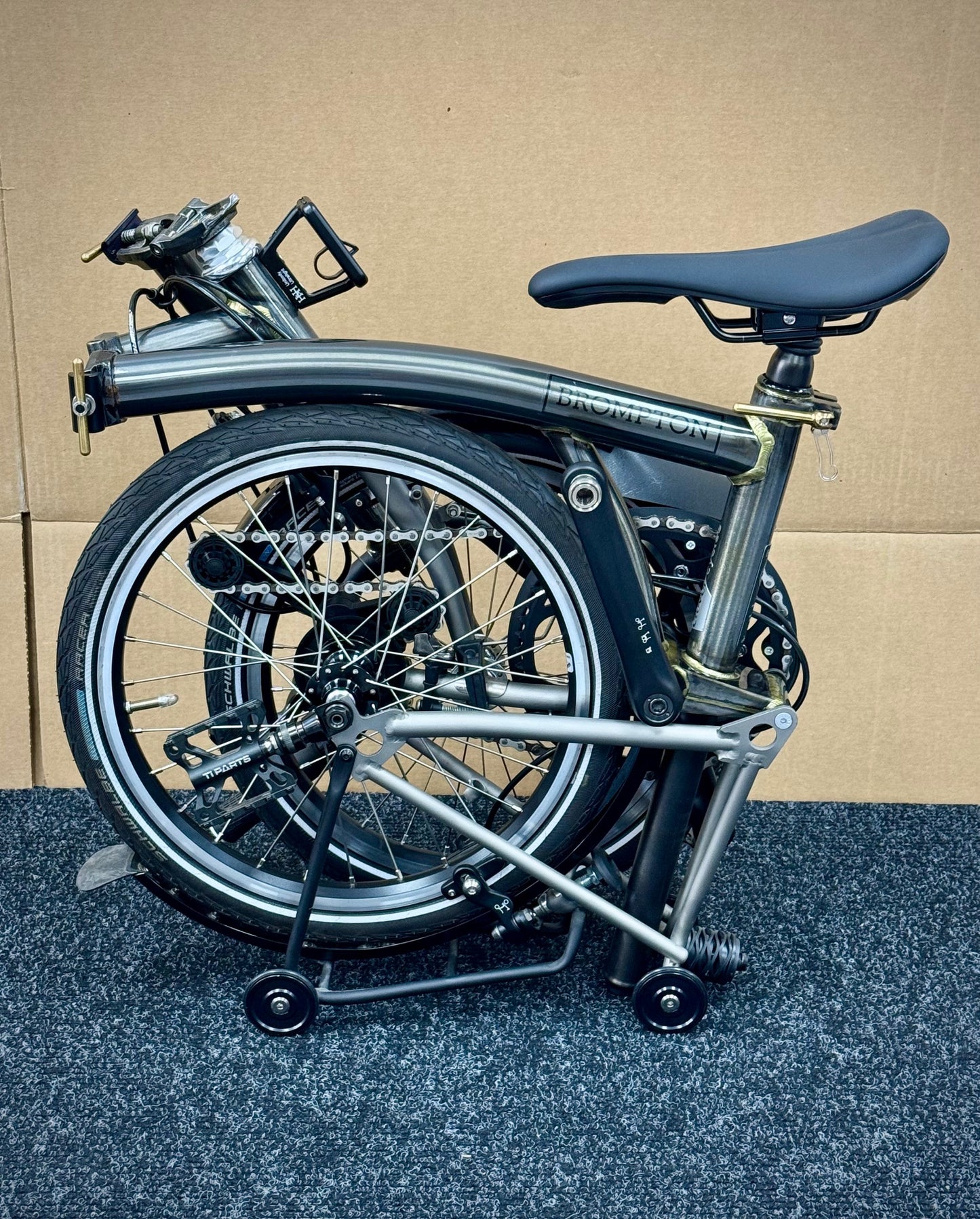 Brompton Pre-Owned Mid-HB 2-Speed Raw Lacquer Superlight