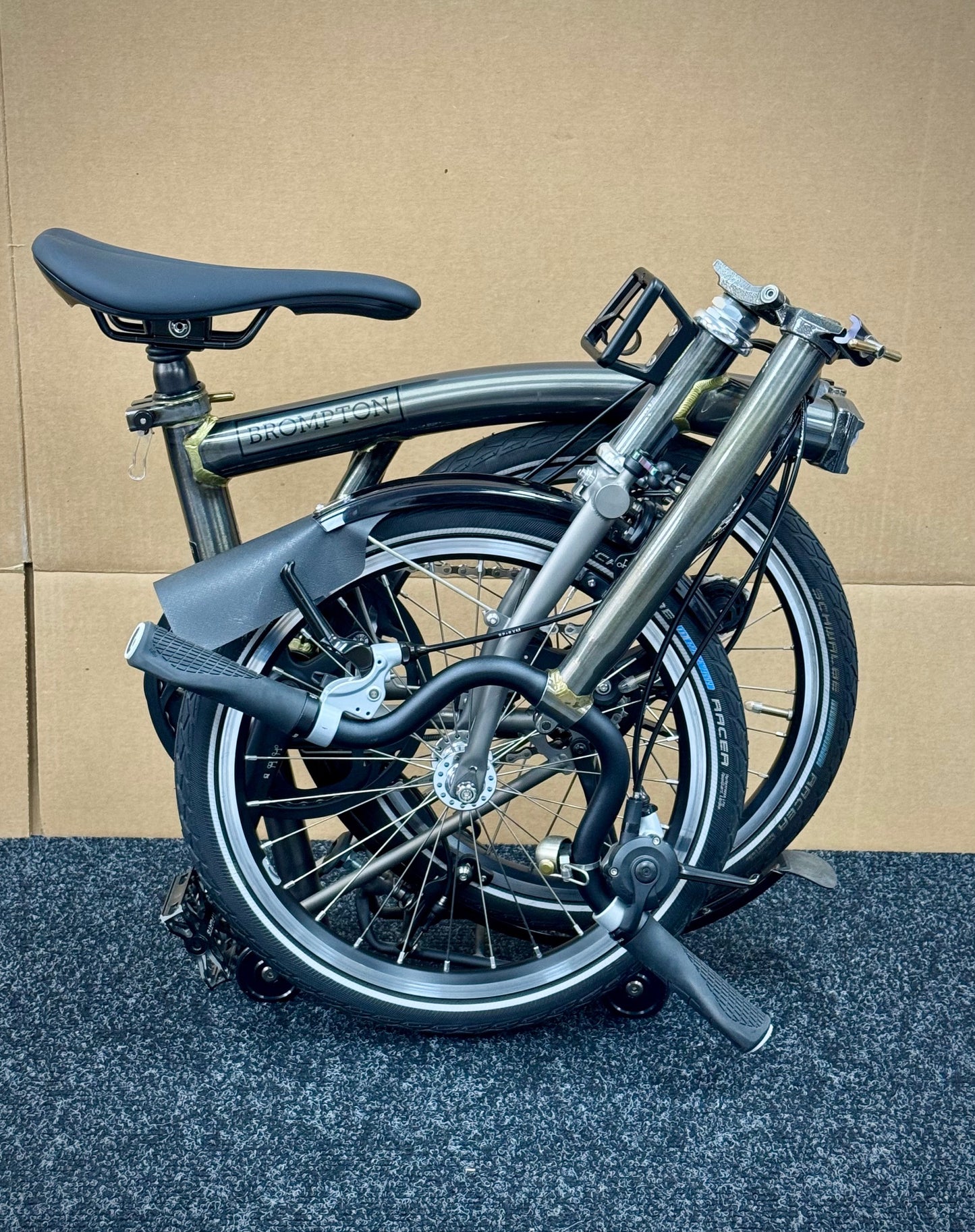 Brompton Pre-Owned Mid-HB 2-Speed Raw Lacquer Superlight
