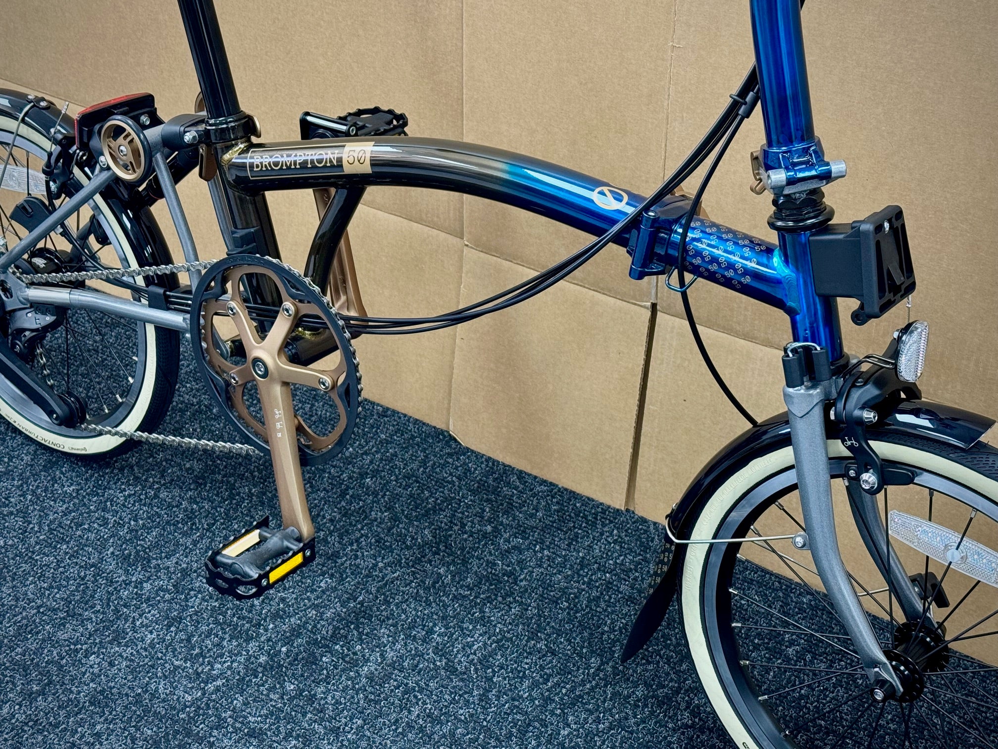 Brompton 1975 Anniversary Edition C Line 12-Speed Mid-HB WITH BAGS