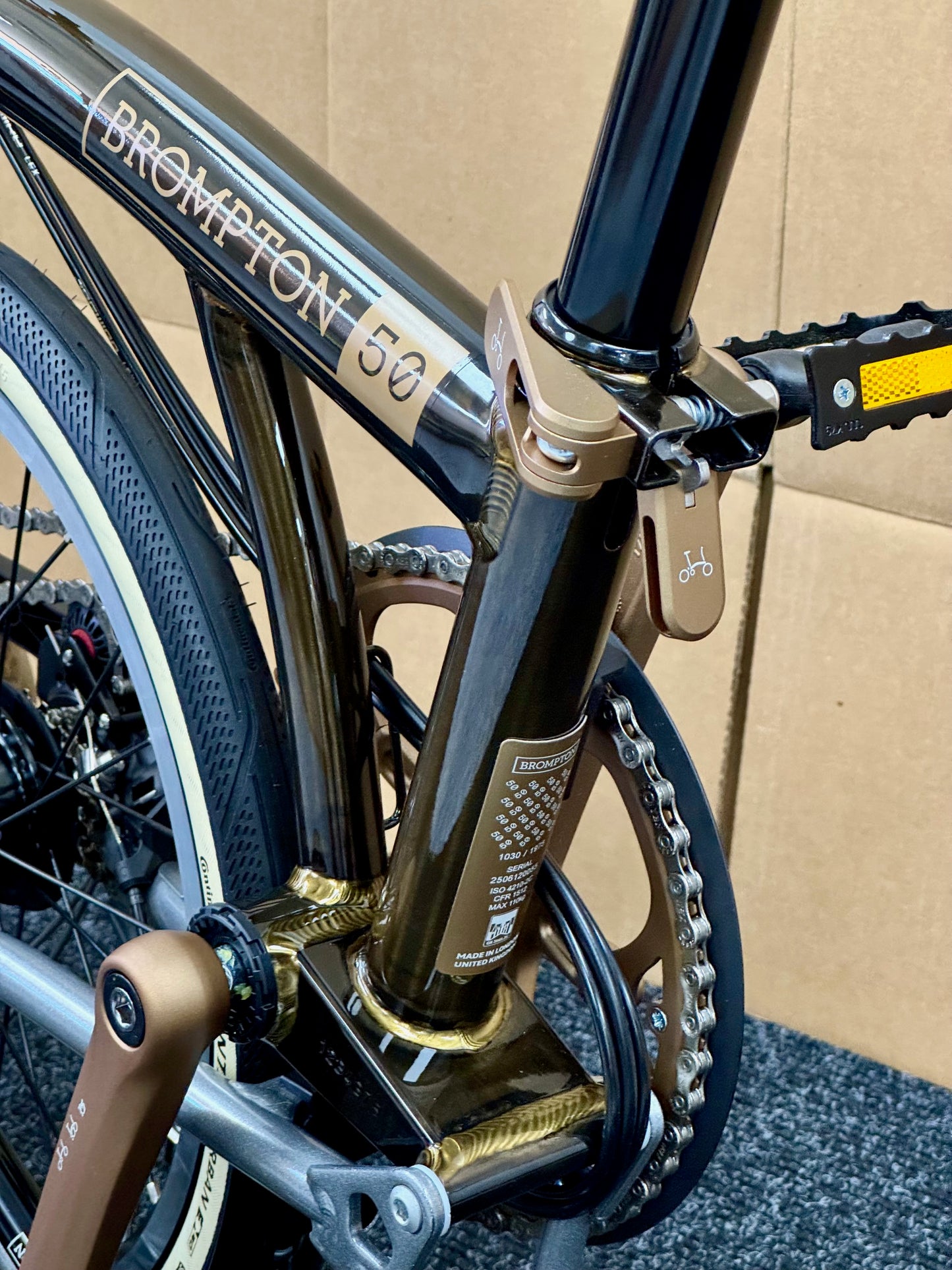 Brompton 1975 Anniversary Edition C Line 12-Speed Mid-HB