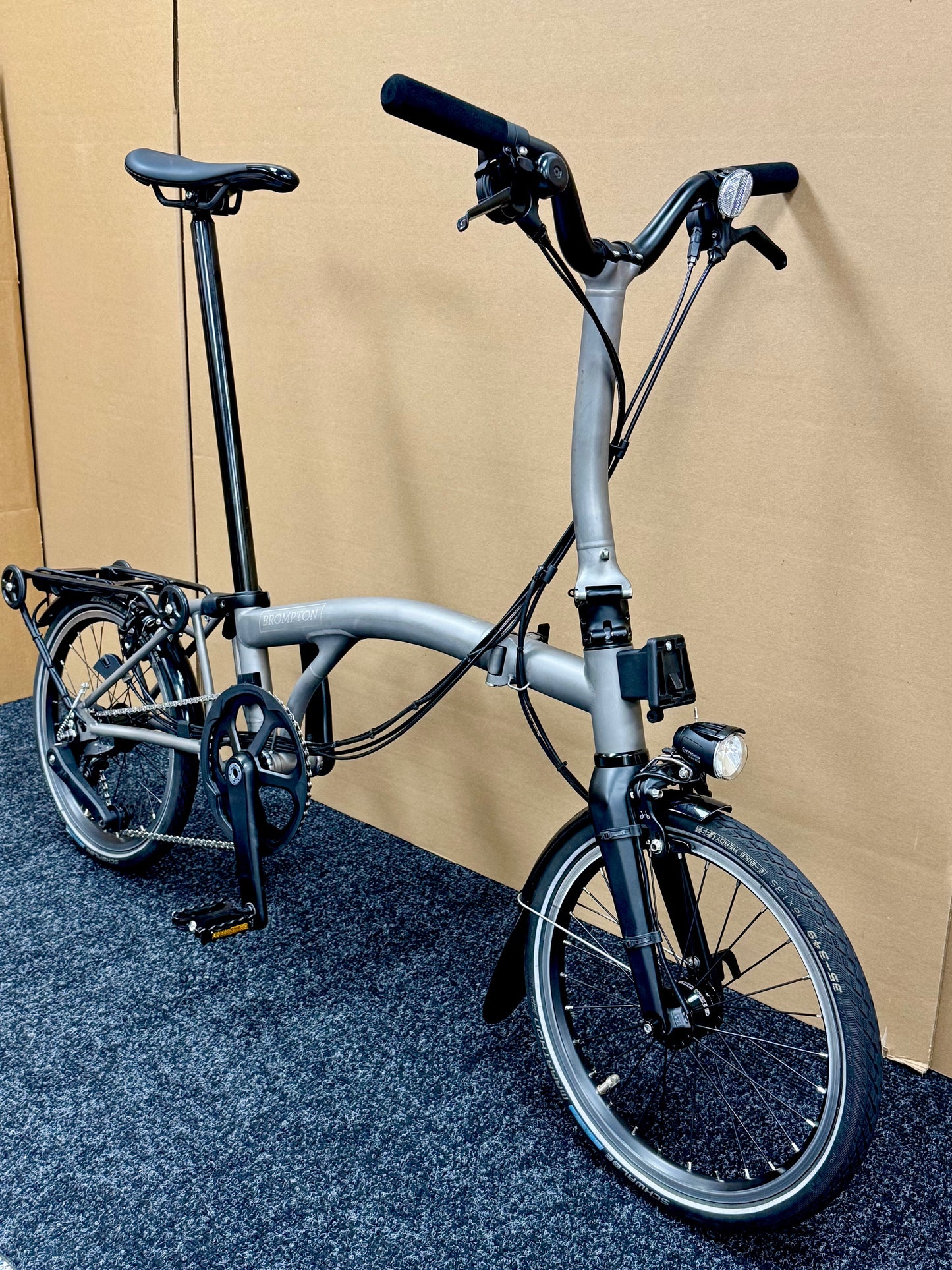 Brompton Pre-Owned T Line 12-Speed Mid-HB Titanium