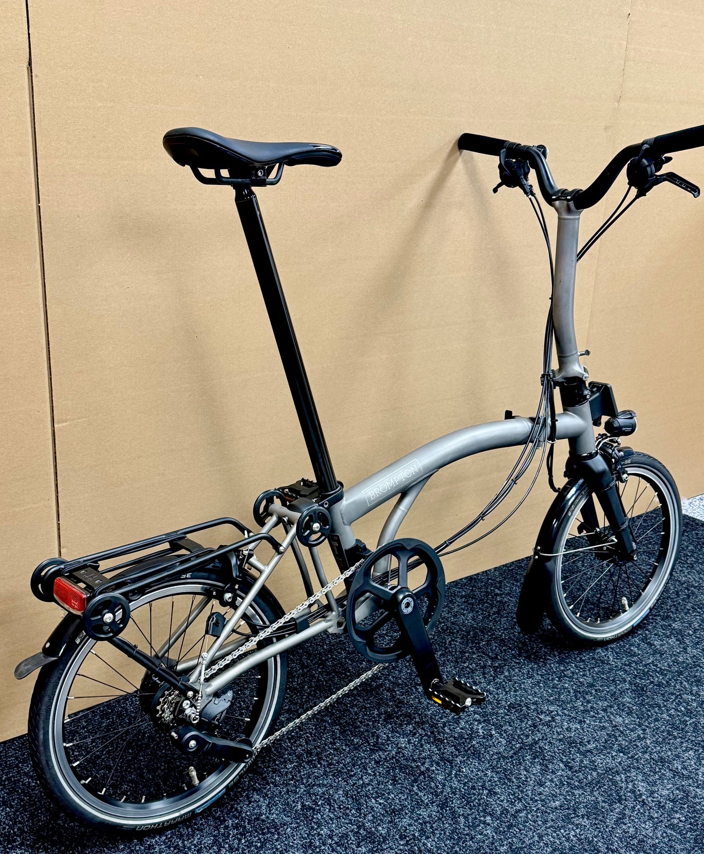 Brompton Pre-Owned T Line 12-Speed Mid-HB Titanium