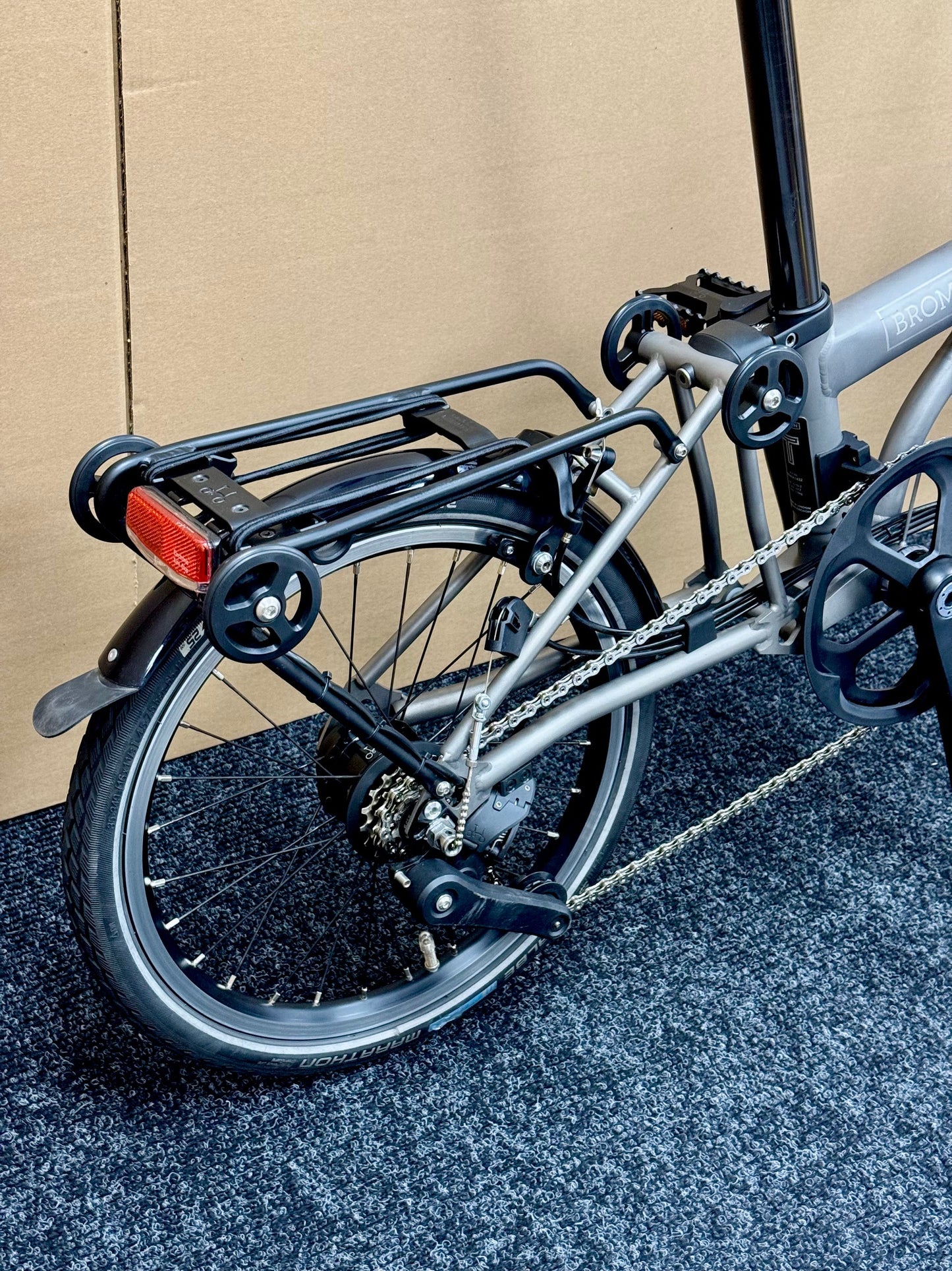 Brompton Pre-Owned T Line 12-Speed Mid-HB Titanium