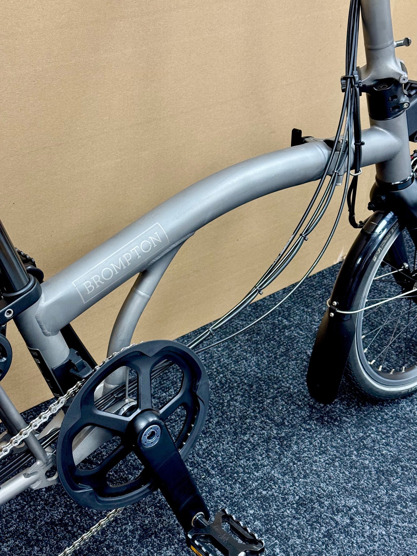 Brompton Pre-Owned T Line 12-Speed Mid-HB Titanium