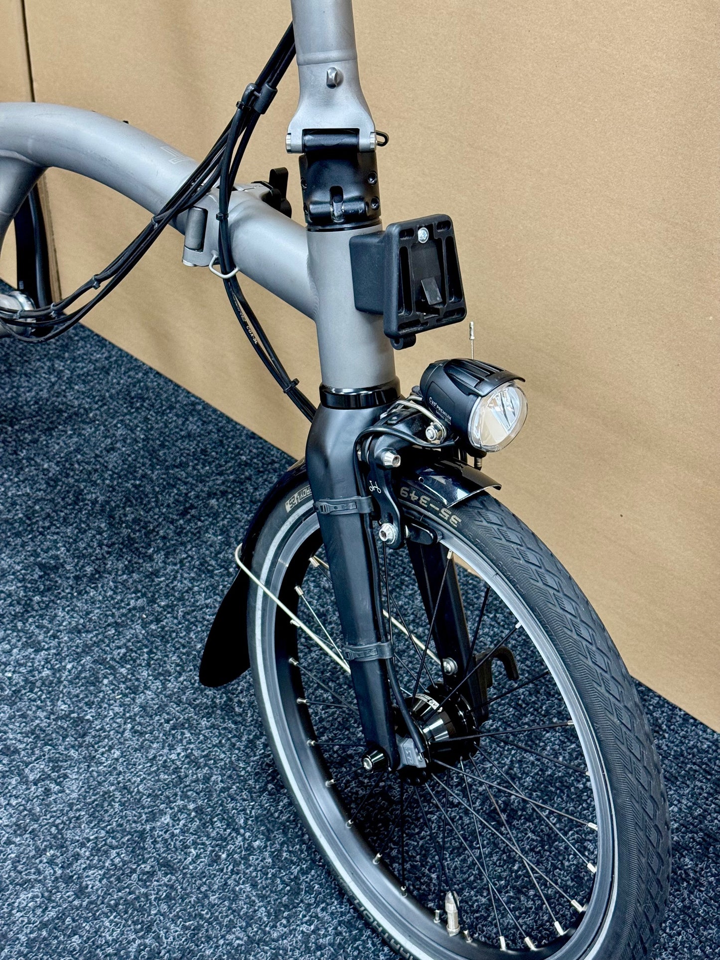 Brompton Pre-Owned T Line 12-Speed Mid-HB Titanium