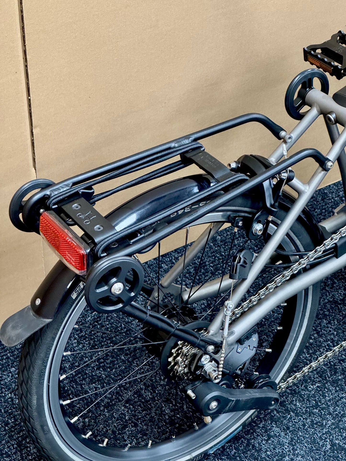 Brompton Pre-Owned T Line 12-Speed Mid-HB Titanium