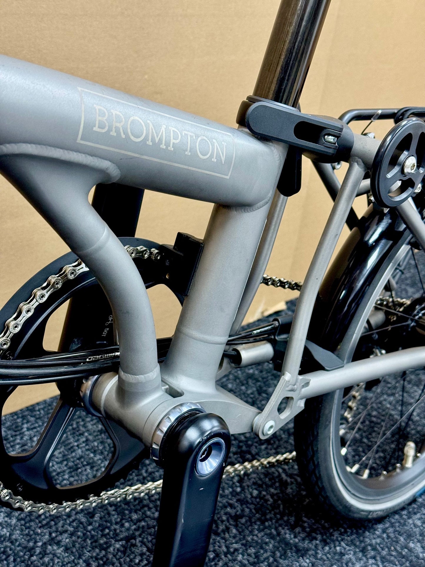 Brompton Pre-Owned T Line 12-Speed Mid-HB Titanium