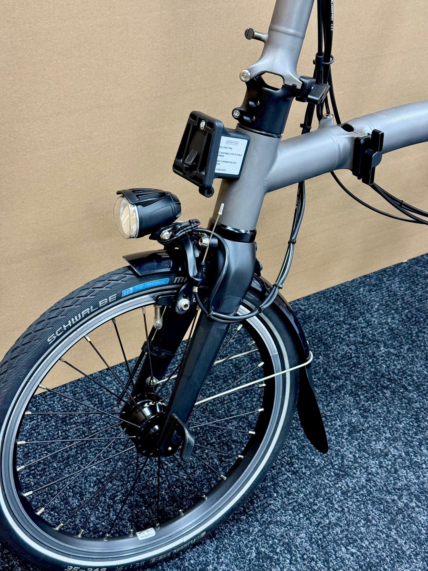 Brompton Pre-Owned T Line 12-Speed Mid-HB Titanium