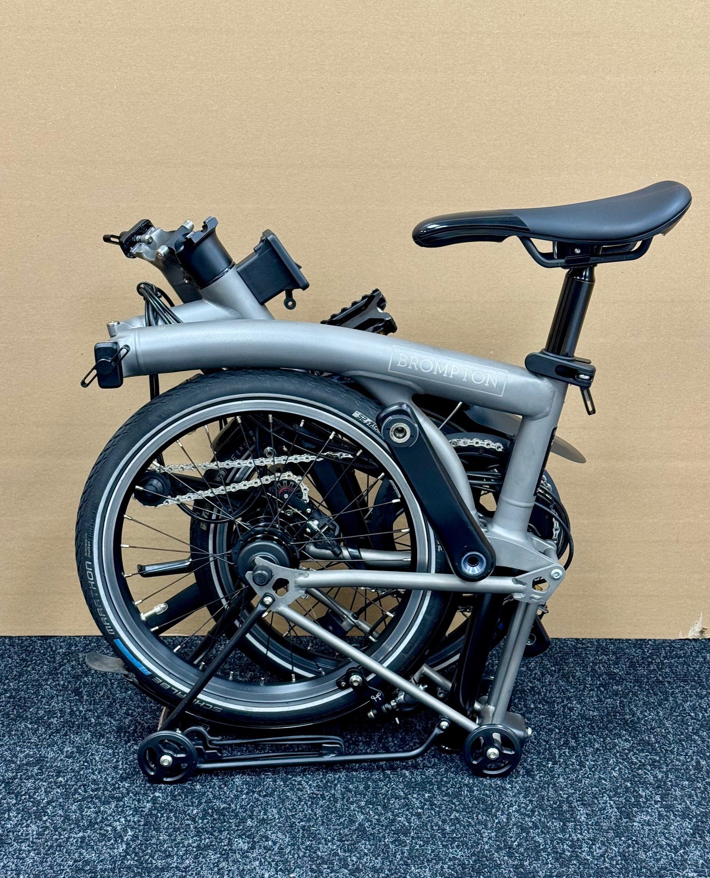 Brompton Pre-Owned T Line 12-Speed Mid-HB Titanium