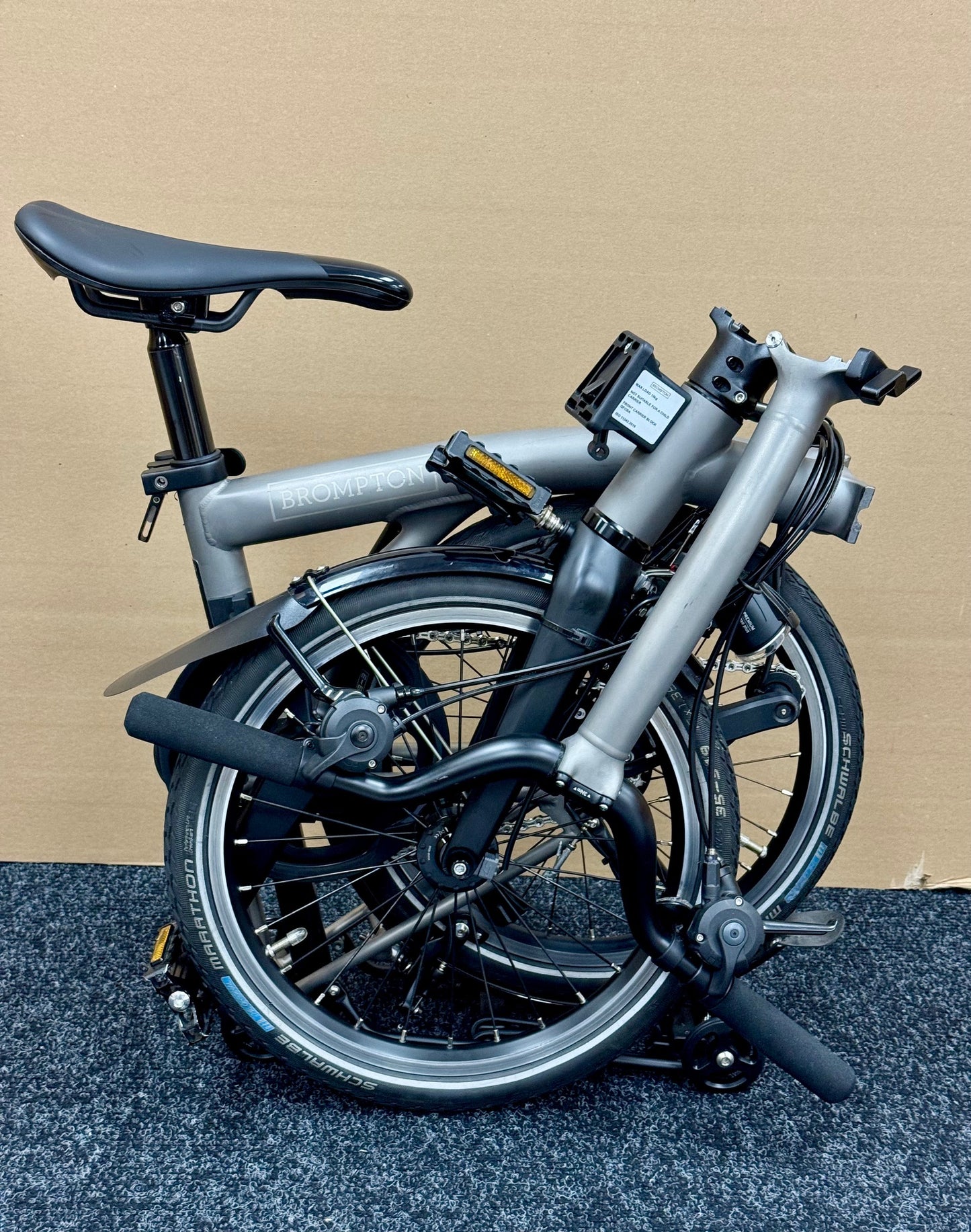 Brompton Pre-Owned T Line 12-Speed Mid-HB Titanium