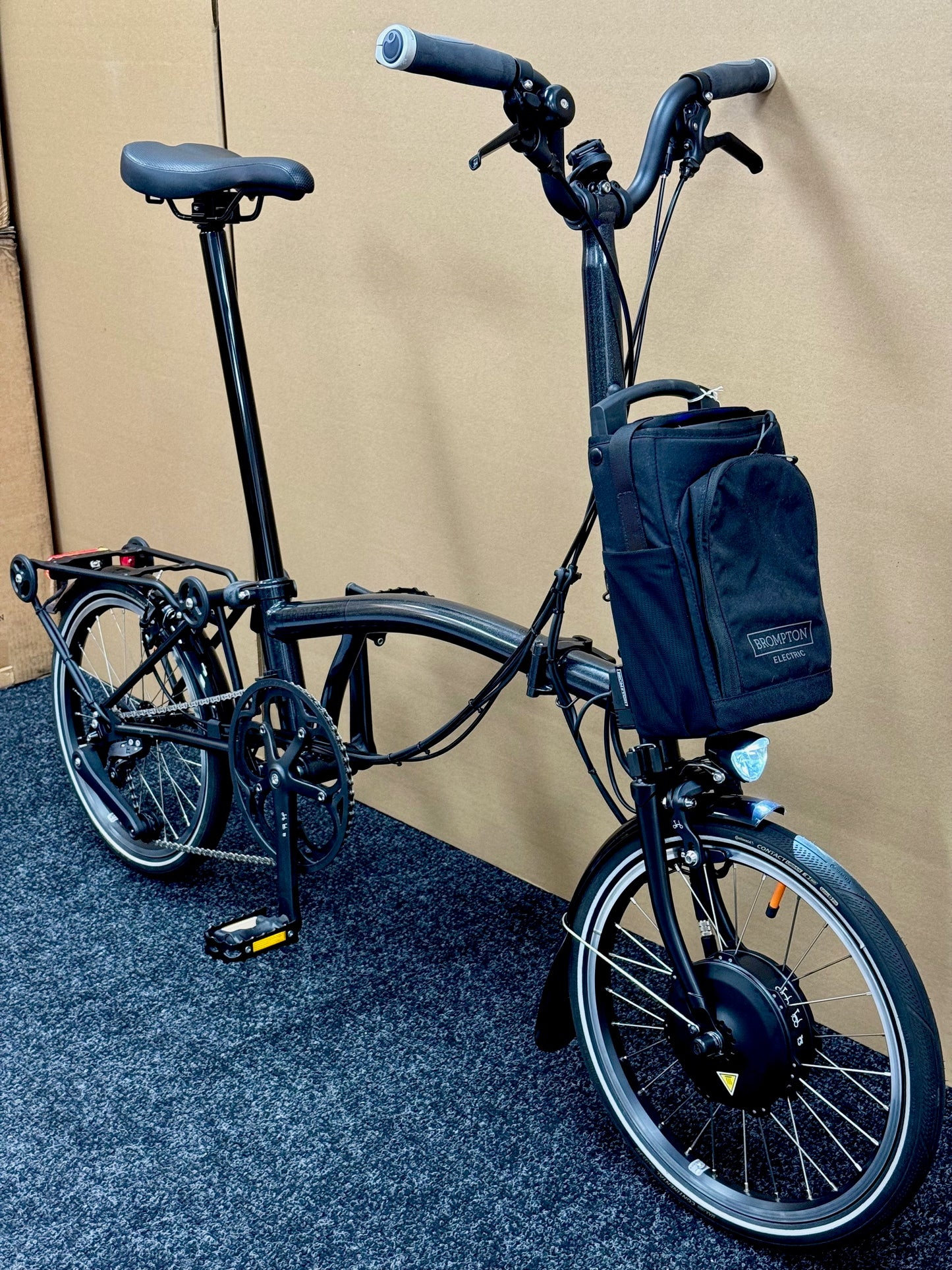 Brompton Pre-Owned P Line 4-Speed Electric Black Metallic