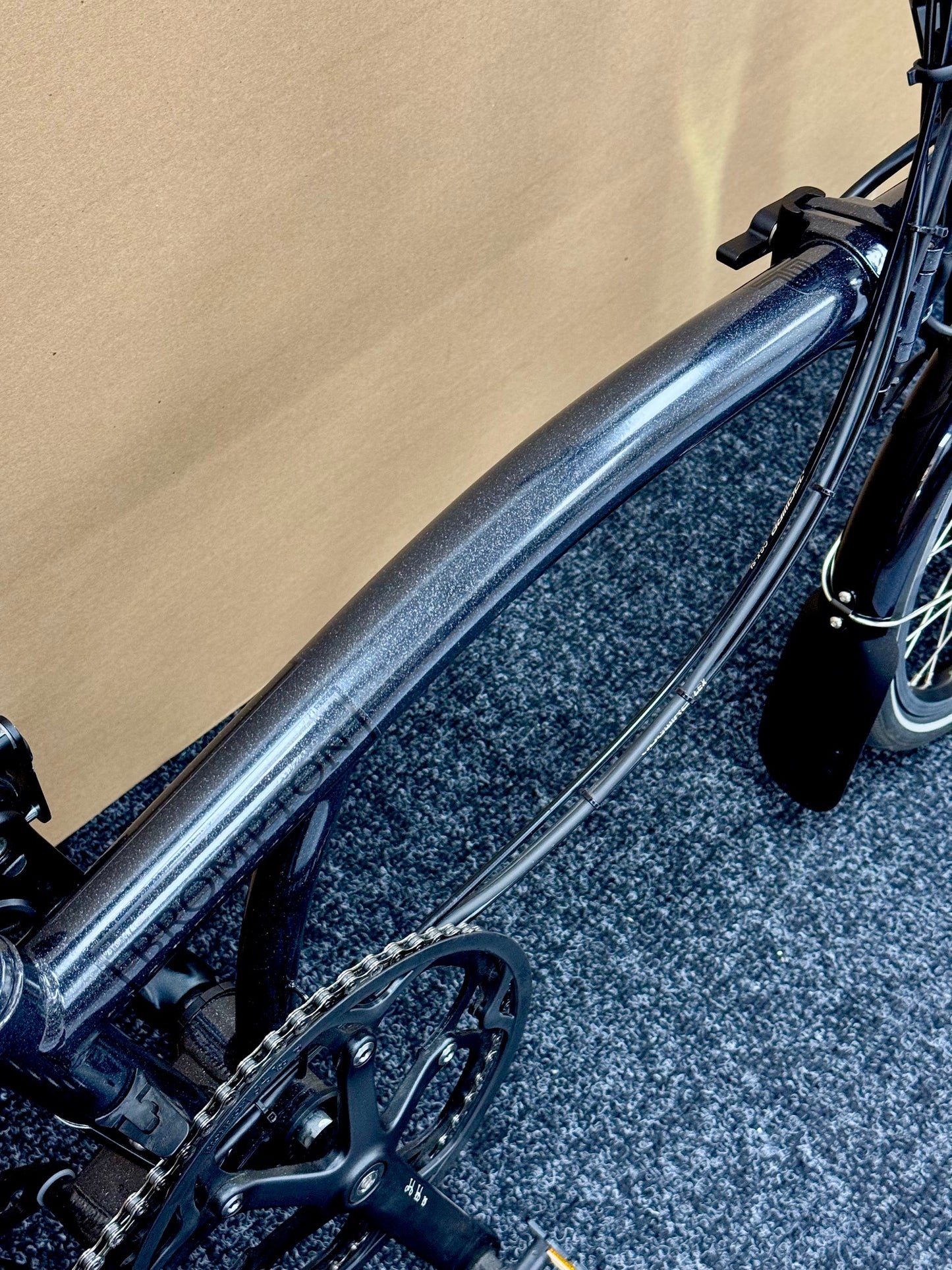 Brompton Pre-Owned P Line 4-Speed Electric Black Metallic