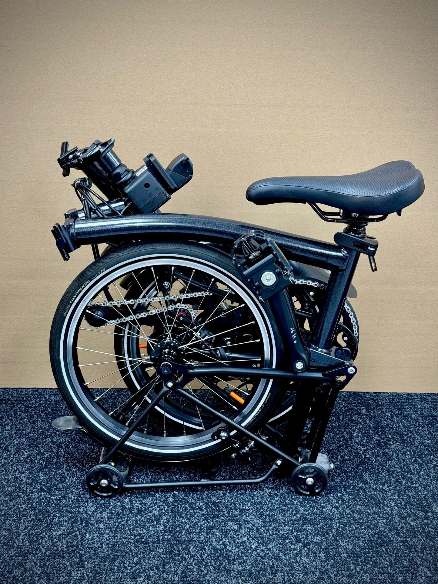 Brompton Pre-Owned P Line 4-Speed Electric Black Metallic