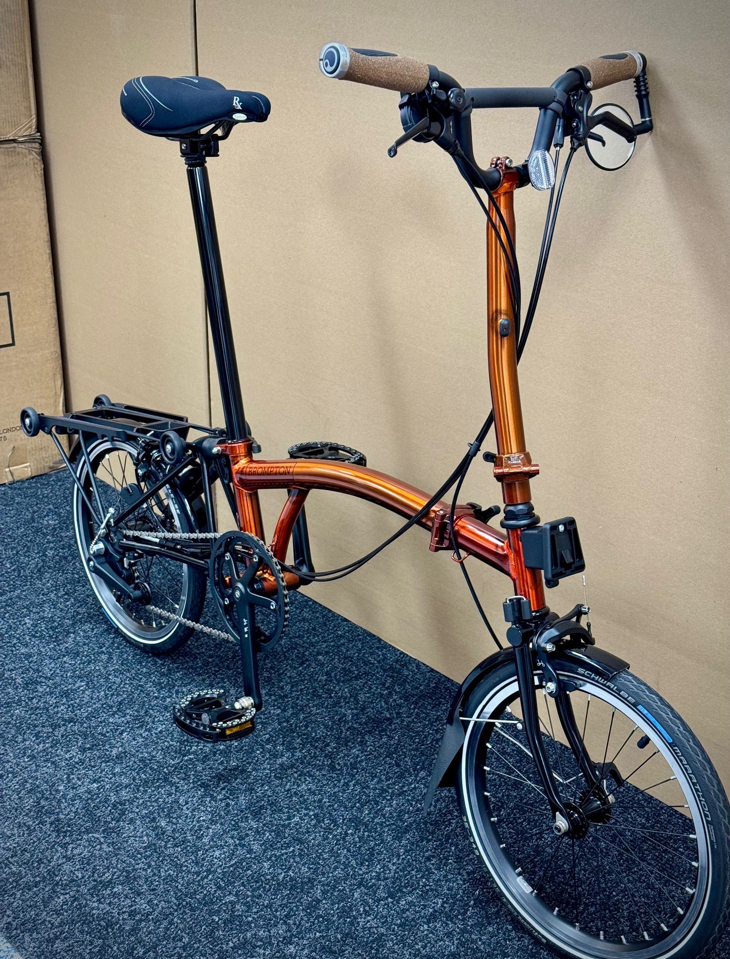 Brompton Pre-Owned Superlight High-HB 6-Speed Flame Lacquer