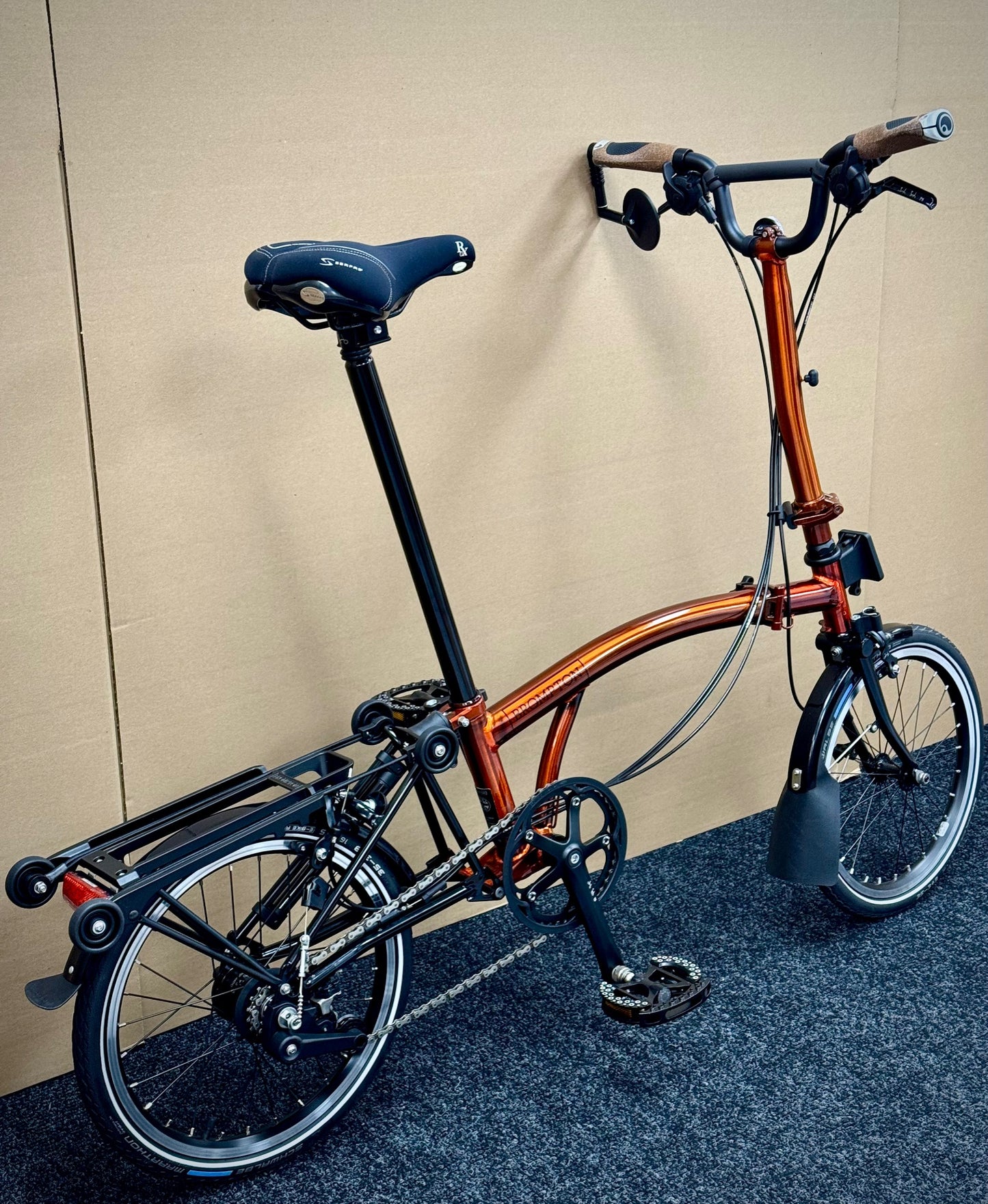 Brompton Pre-Owned Superlight High-HB 6-Speed Flame Lacquer