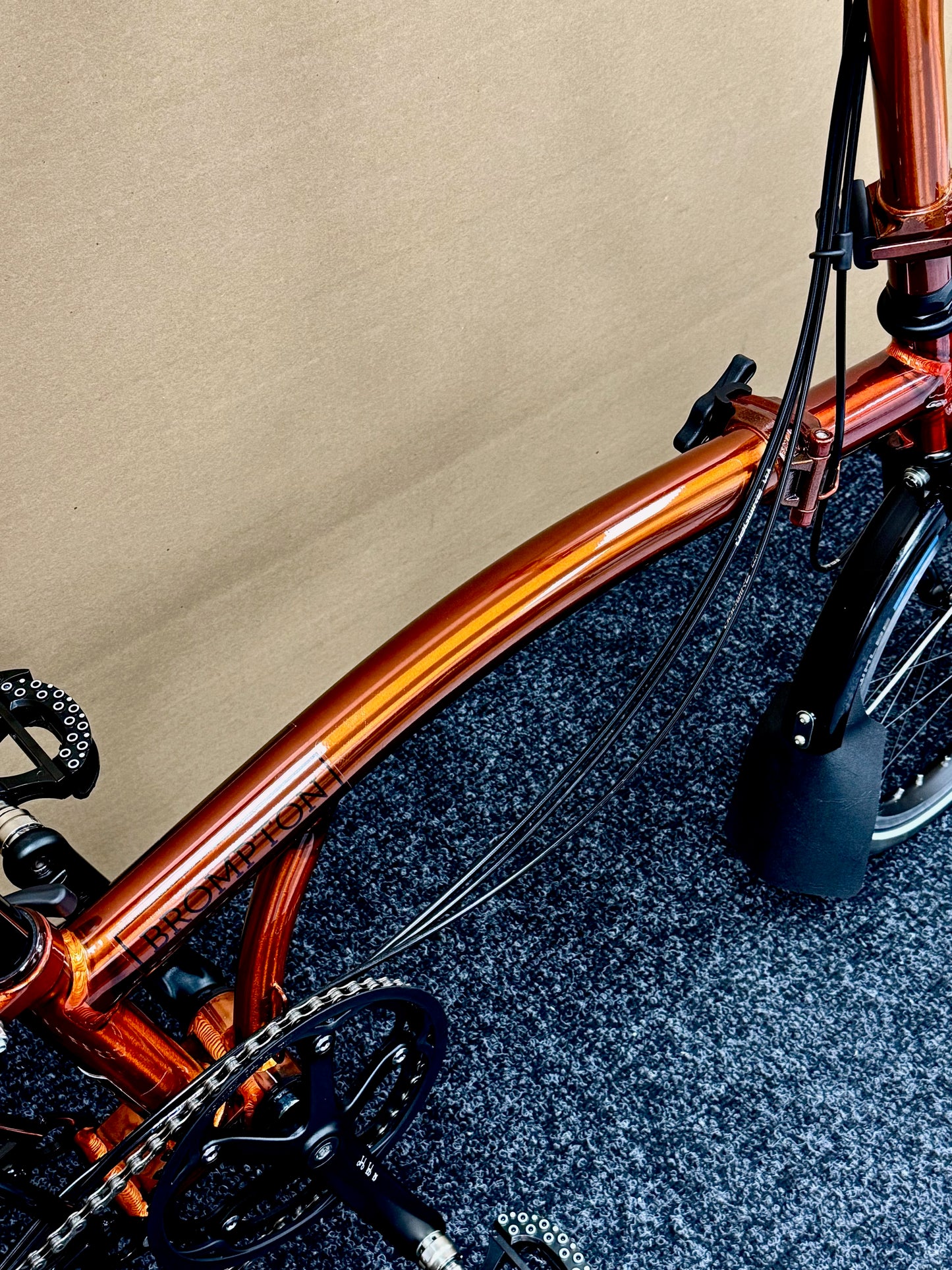 Brompton Pre-Owned Superlight High-HB 6-Speed Flame Lacquer