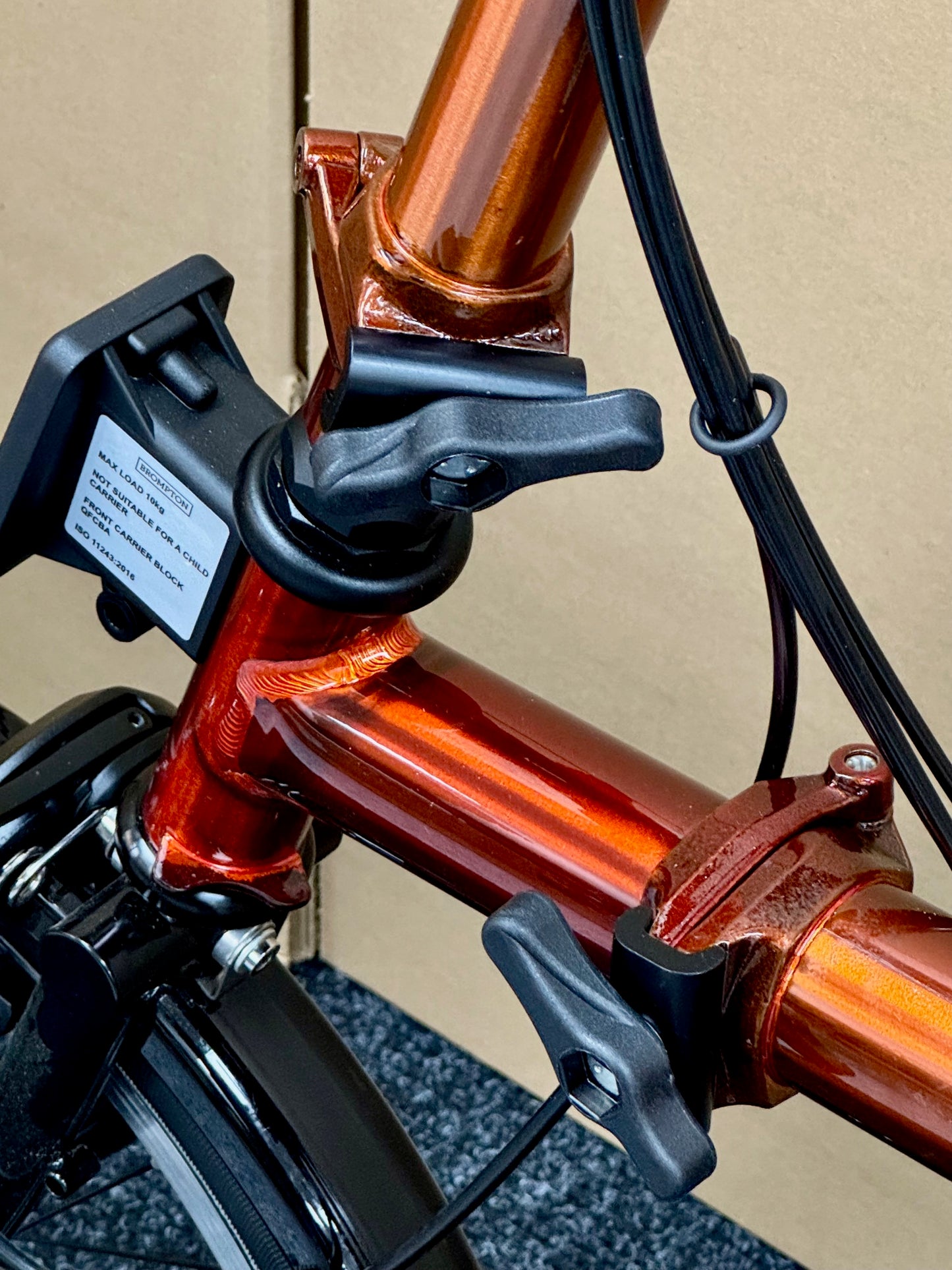 Brompton Pre-Owned Superlight High-HB 6-Speed Flame Lacquer