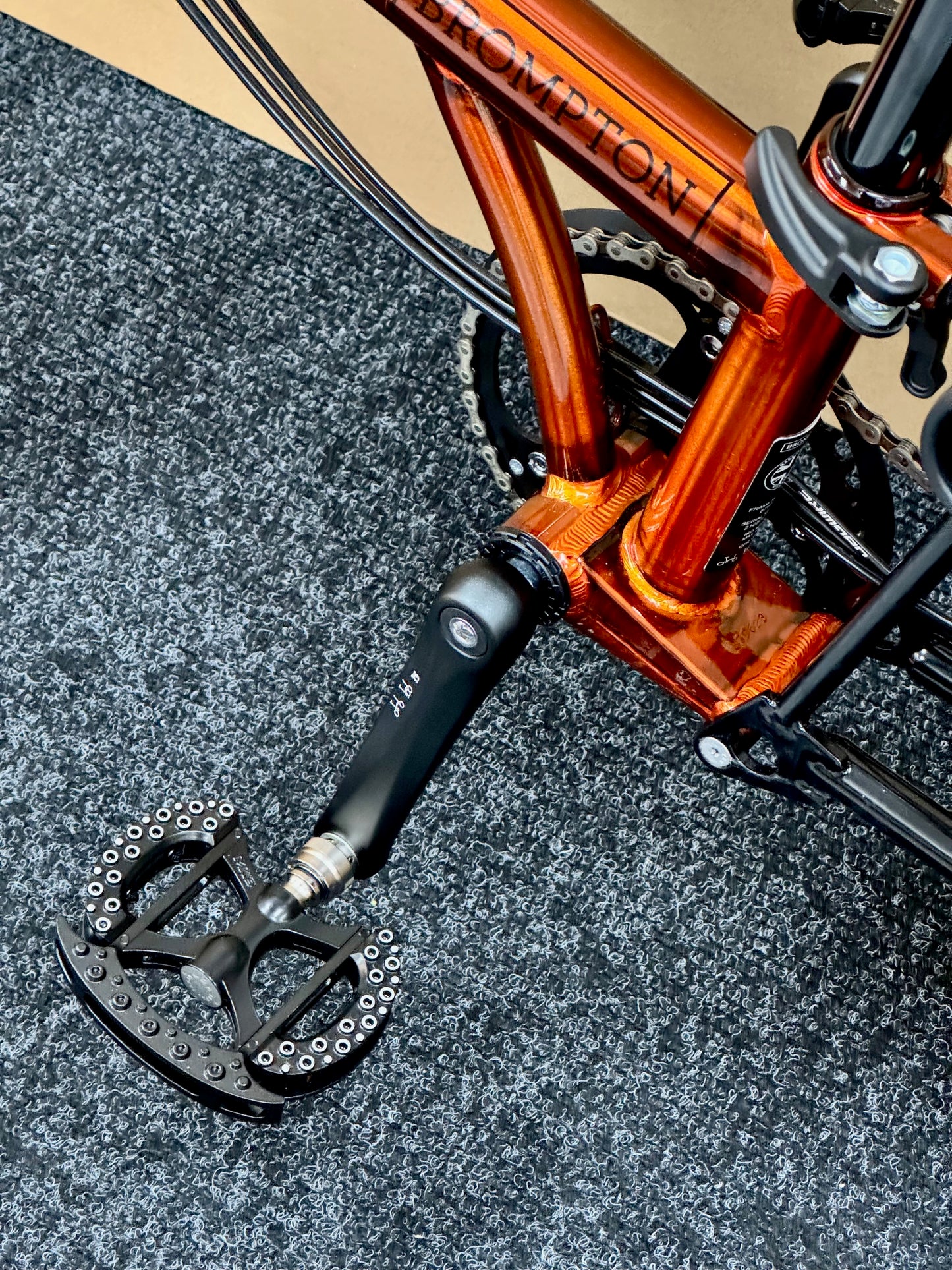 Brompton Pre-Owned Superlight High-HB 6-Speed Flame Lacquer