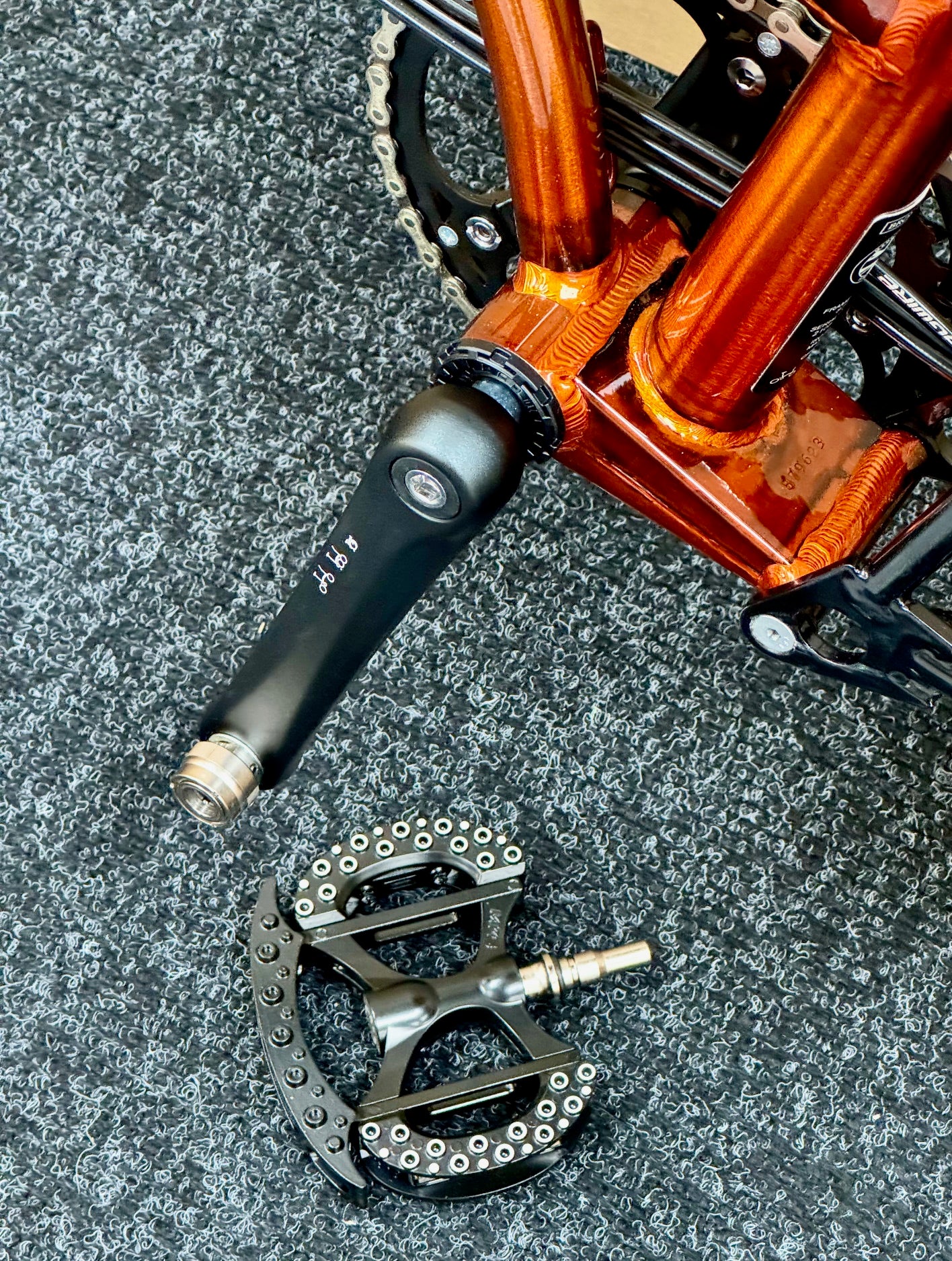 Brompton Pre-Owned Superlight High-HB 6-Speed Flame Lacquer