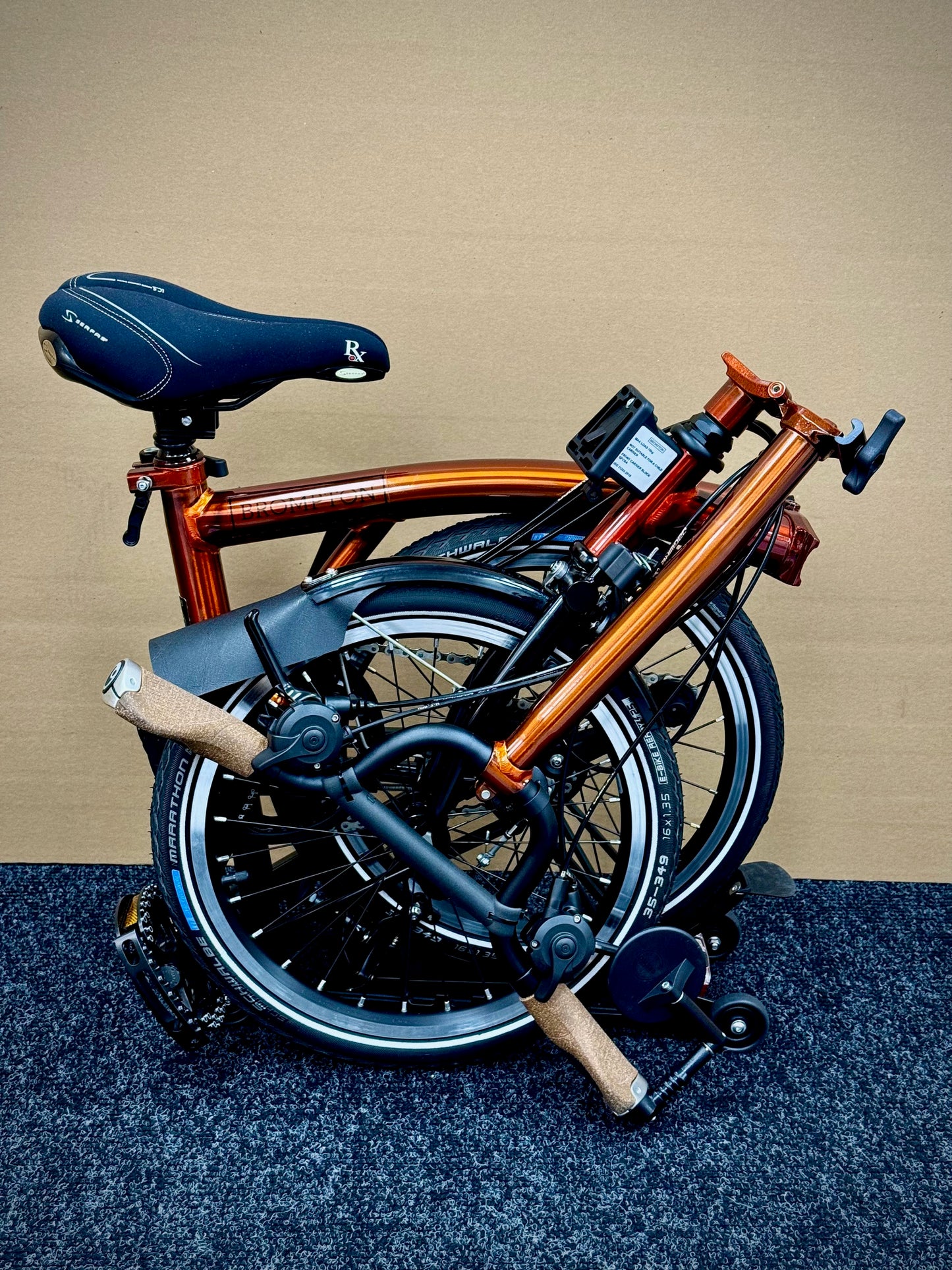 Brompton Pre-Owned Superlight High-HB 6-Speed Flame Lacquer