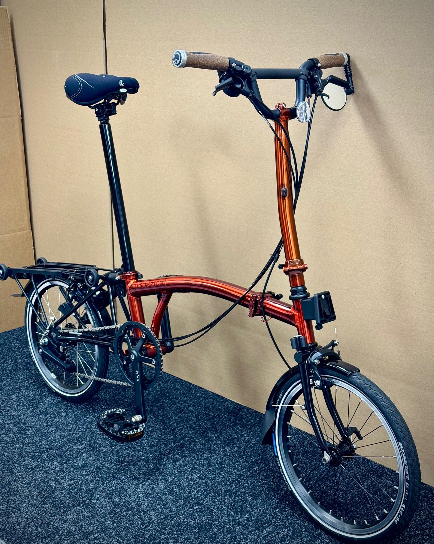 Brompton Pre-Owned Superlight High-HB 6-Speed Flame Lacquer