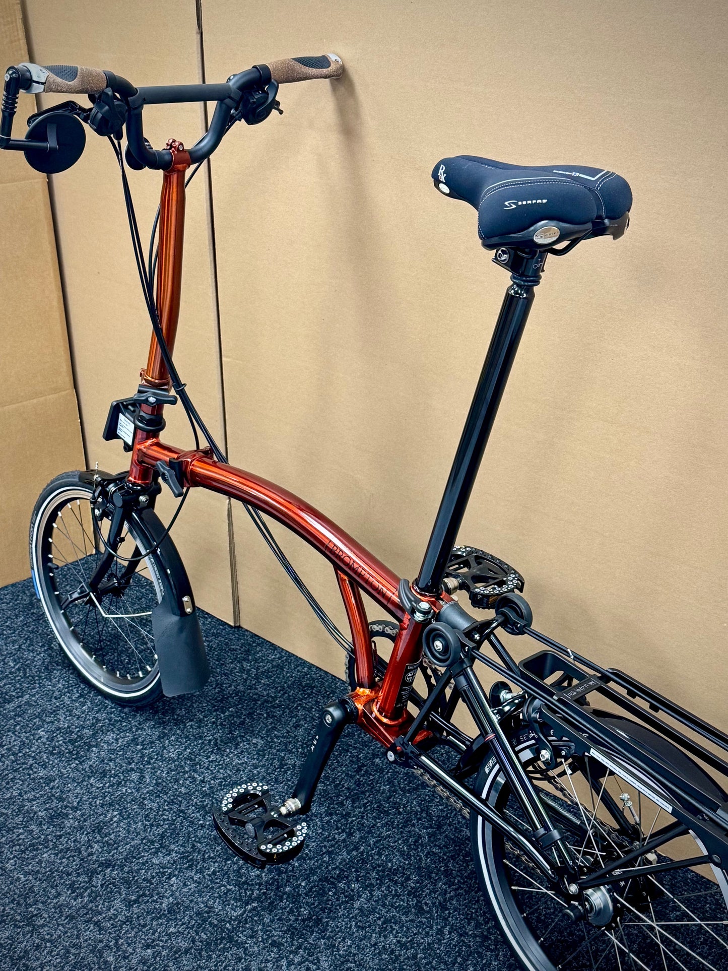 Brompton Pre-Owned Superlight High-HB 6-Speed Flame Lacquer