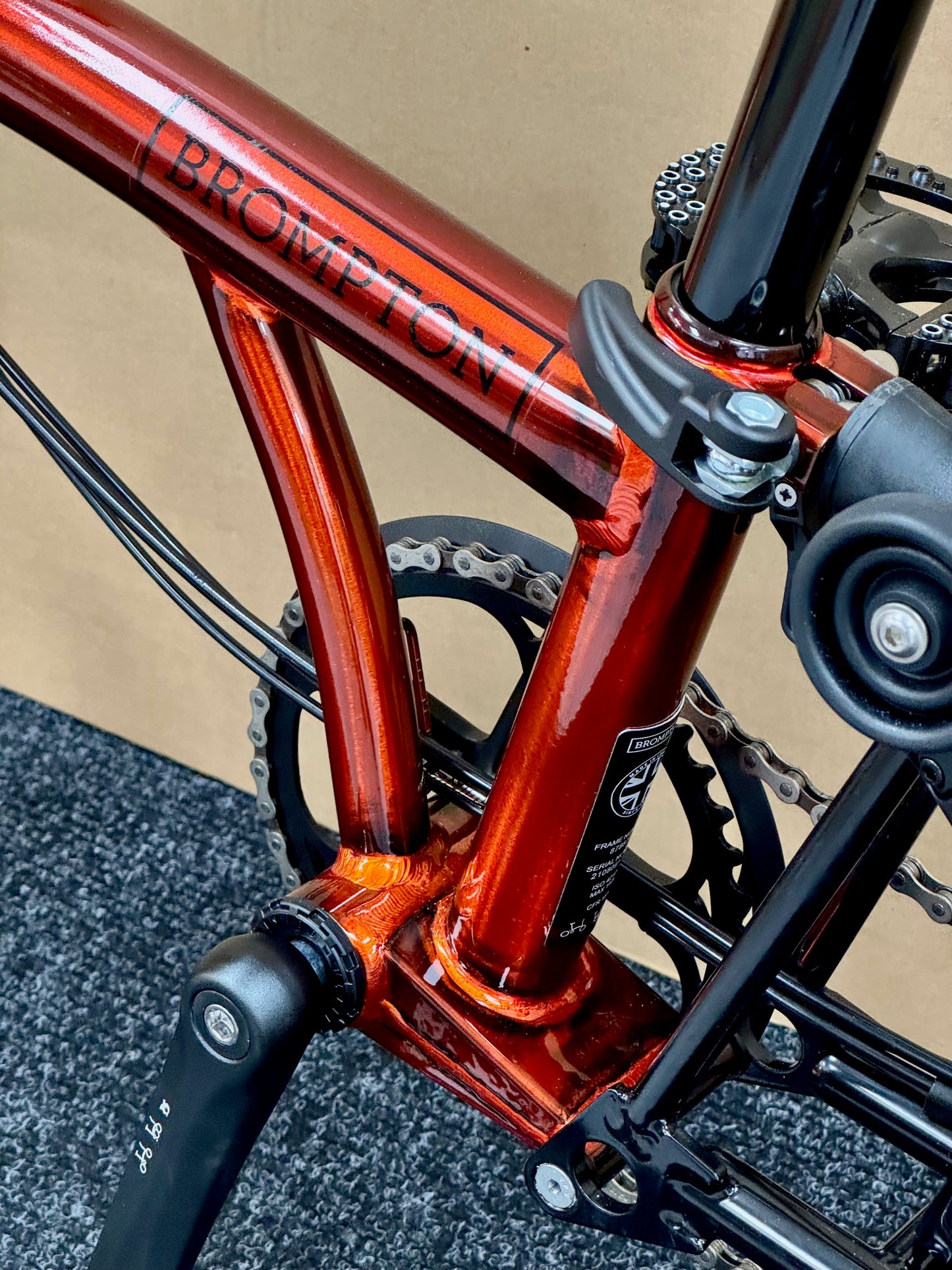 Brompton Pre-Owned Superlight High-HB 6-Speed Flame Lacquer