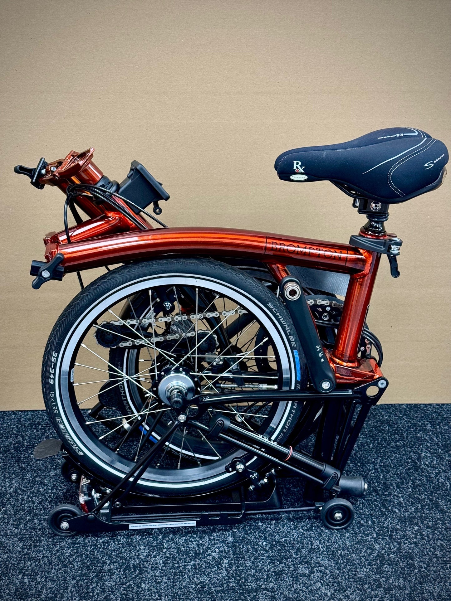 Brompton Pre-Owned Superlight High-HB 6-Speed Flame Lacquer