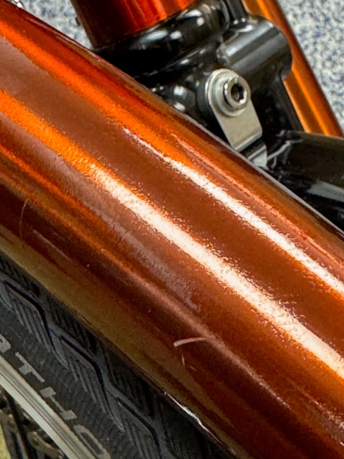 Brompton Pre-Owned Superlight High-HB 6-Speed Flame Lacquer