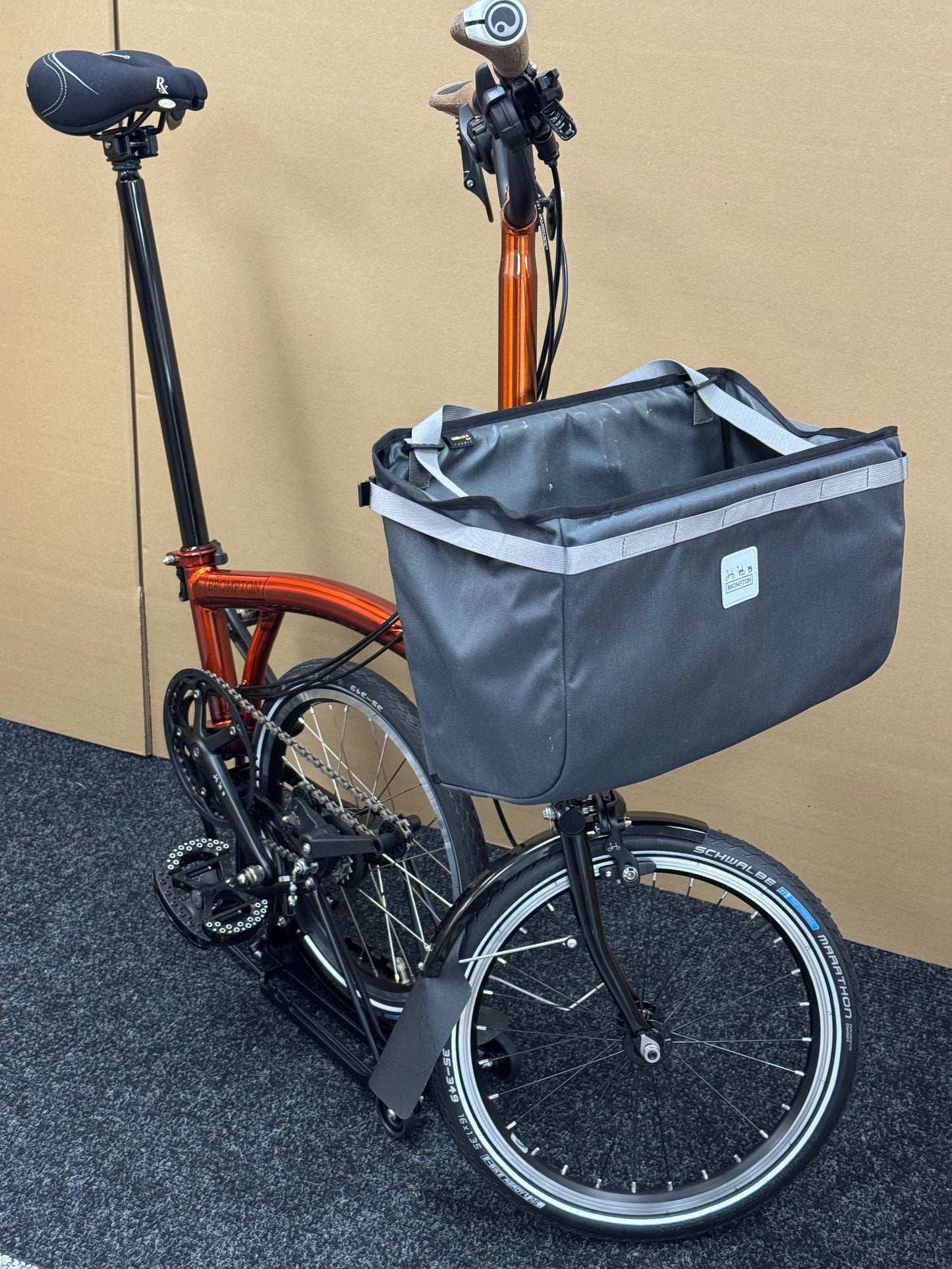 Brompton Pre-Owned Superlight High-HB 6-Speed Flame Lacquer