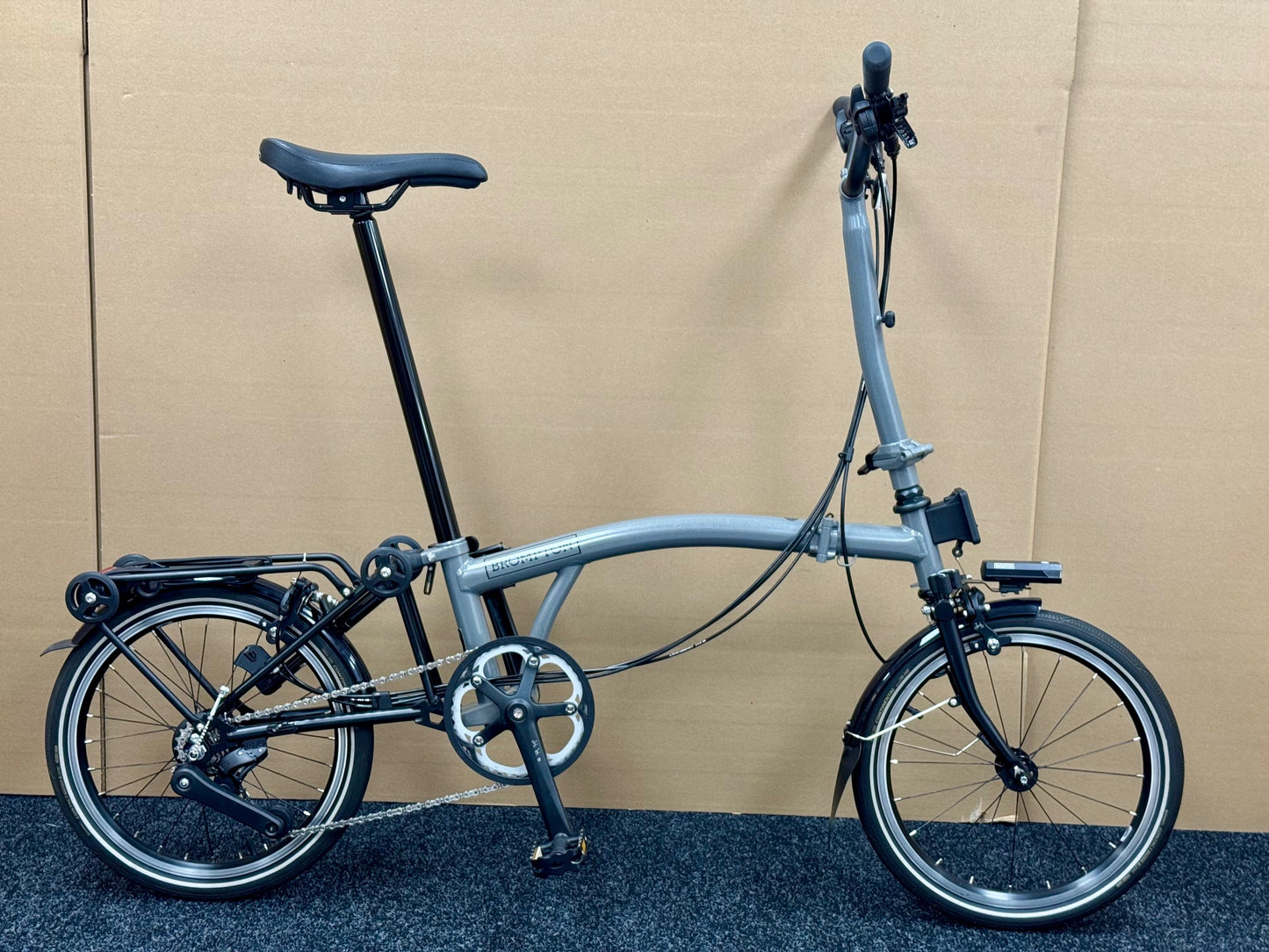 Brompton Pre-Owned P Line 12-Speed High-HB Grey Metallic