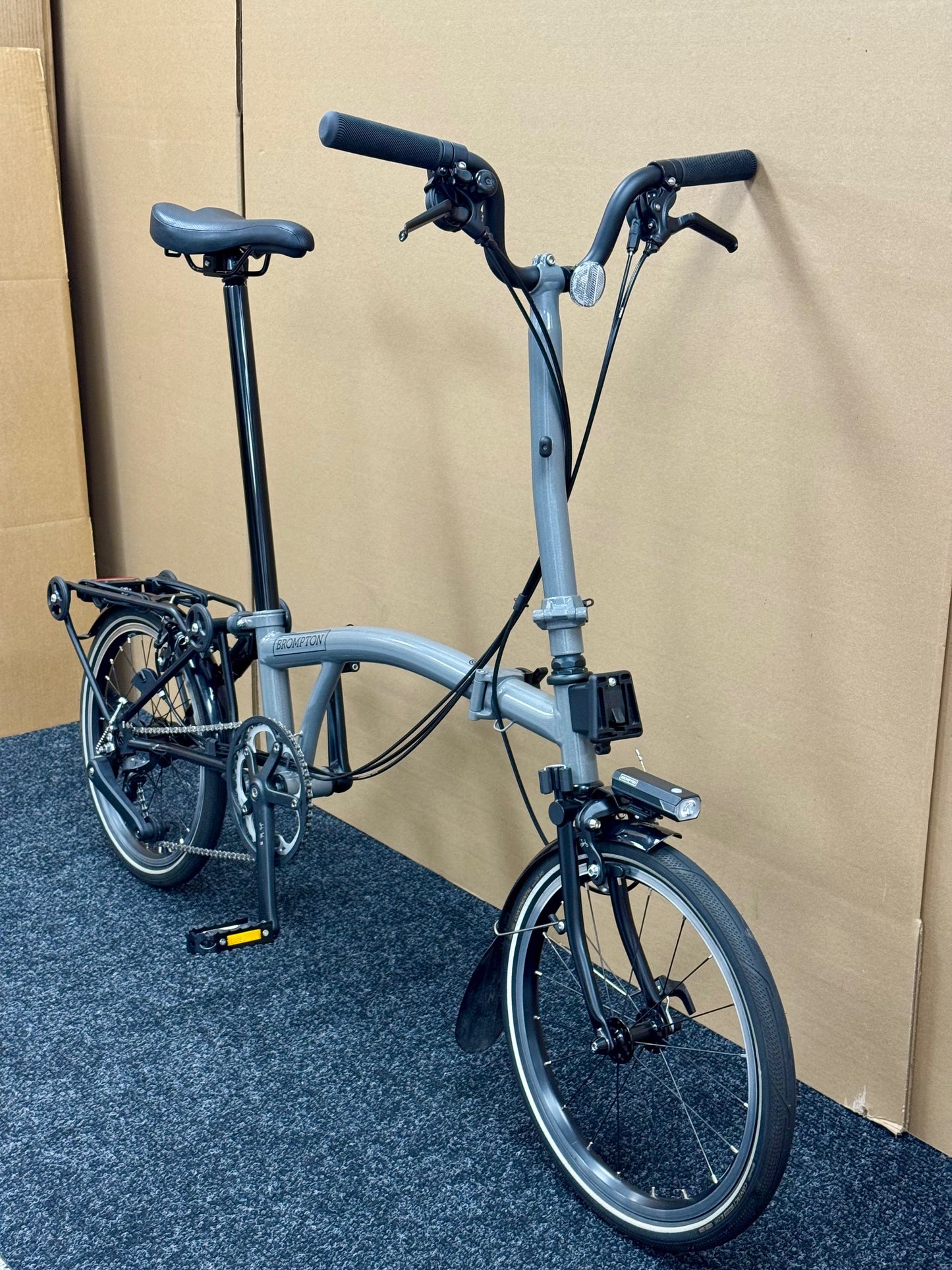 Brompton Pre-Owned P Line 12-Speed High-HB Grey Metallic