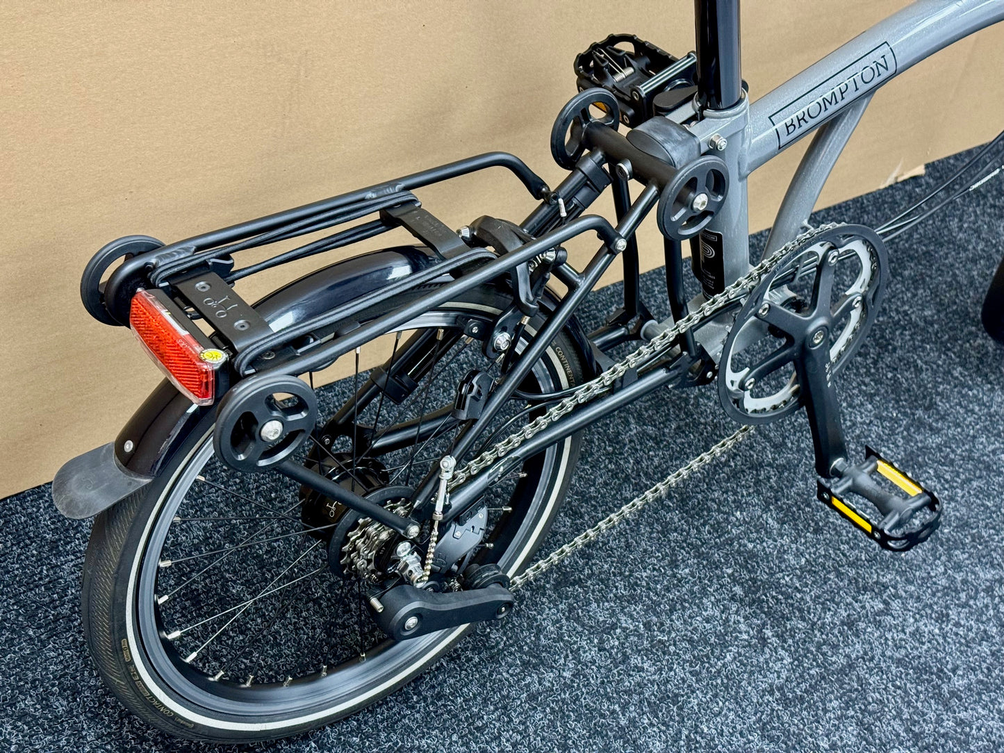 Brompton Pre-Owned P Line 12-Speed High-HB Grey Metallic