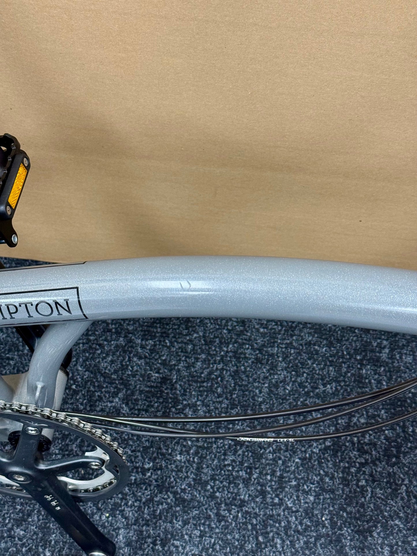 Brompton Pre-Owned P Line 12-Speed High-HB Grey Metallic