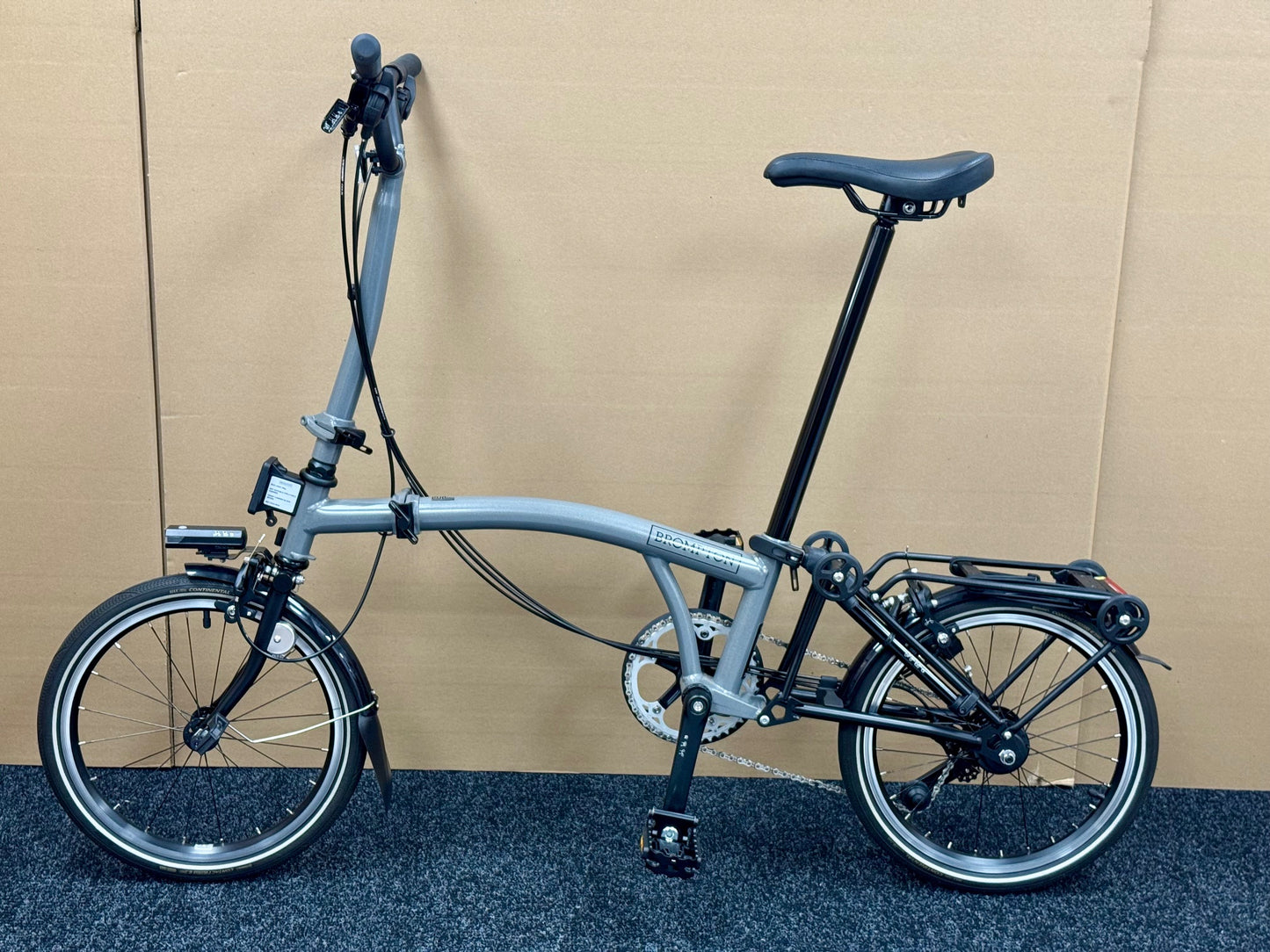 Brompton Pre-Owned P Line 12-Speed High-HB Grey Metallic