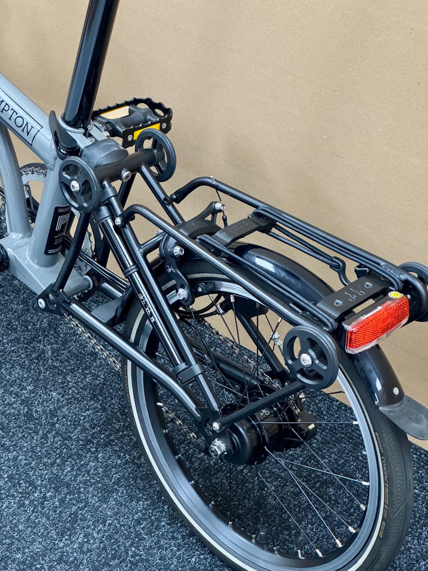 Brompton Pre-Owned P Line 12-Speed High-HB Grey Metallic