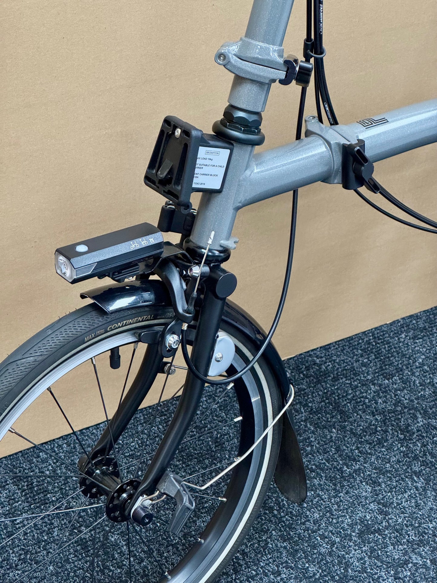 Brompton Pre-Owned P Line 12-Speed High-HB Grey Metallic