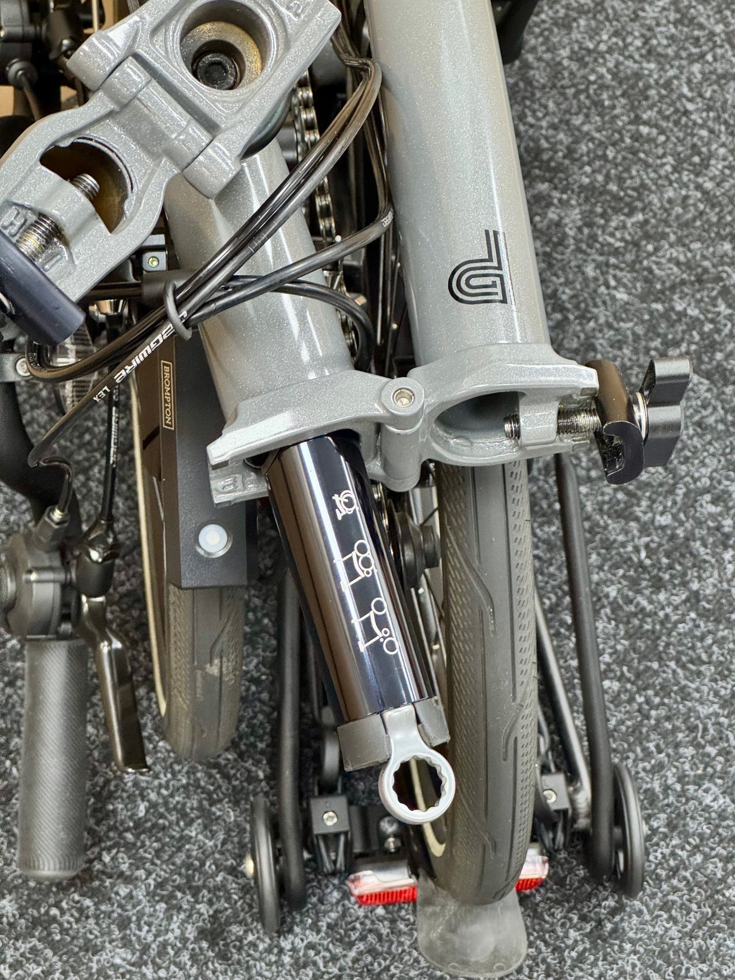 Brompton Pre-Owned P Line 12-Speed High-HB Grey Metallic