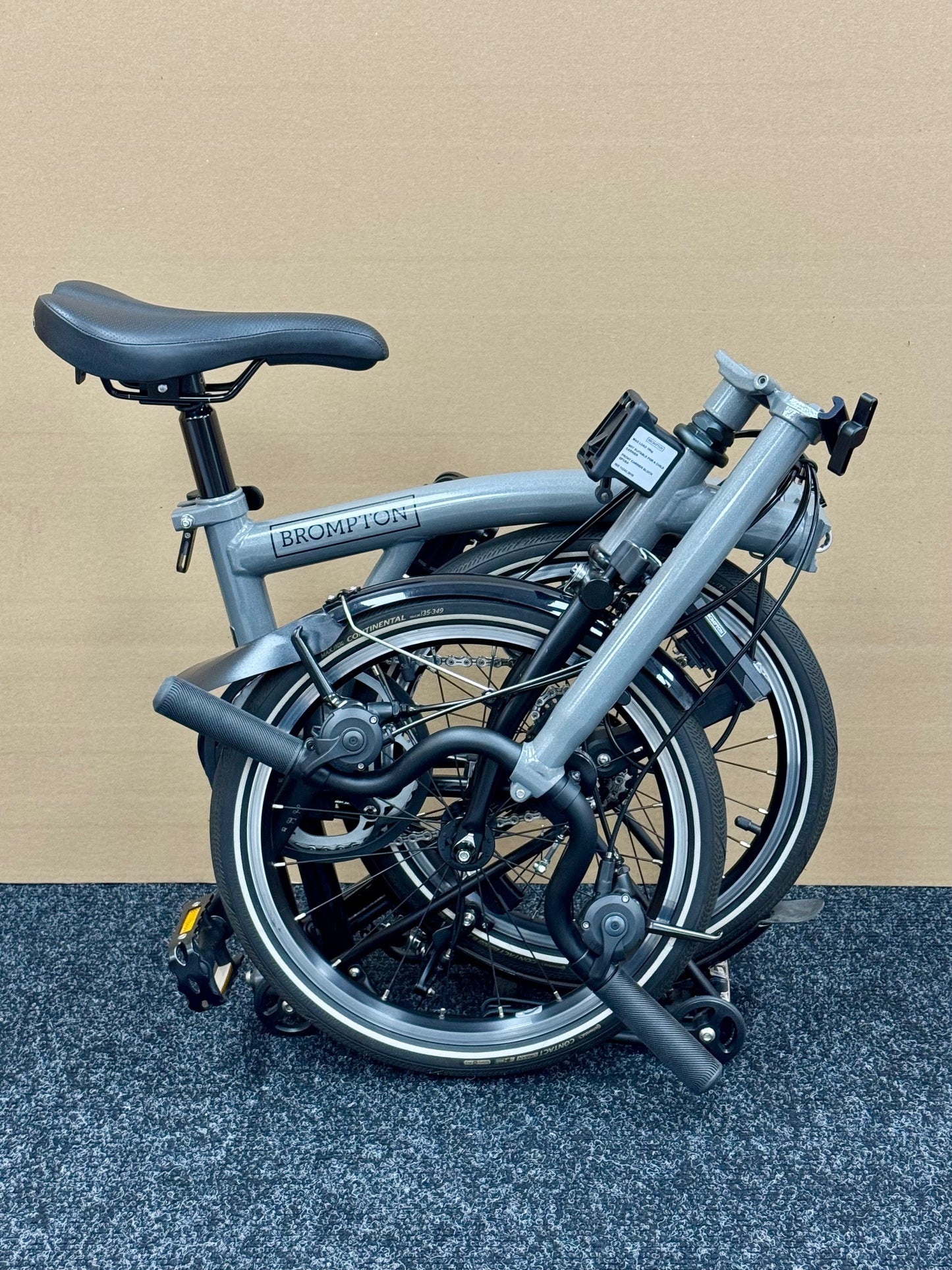 Brompton Pre-Owned P Line 12-Speed High-HB Grey Metallic
