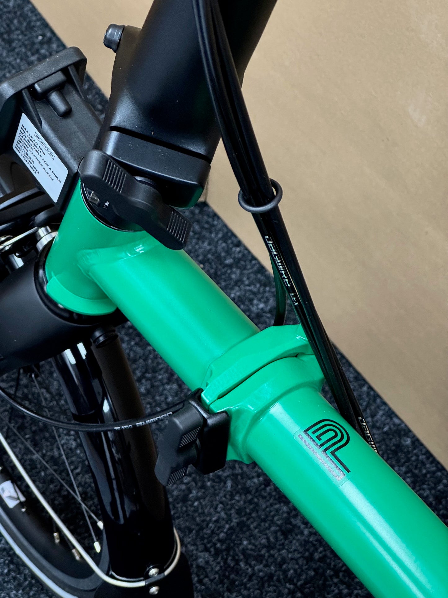 Brompton P Line 12-Speed High-HB Palm Green w/Roller Rack