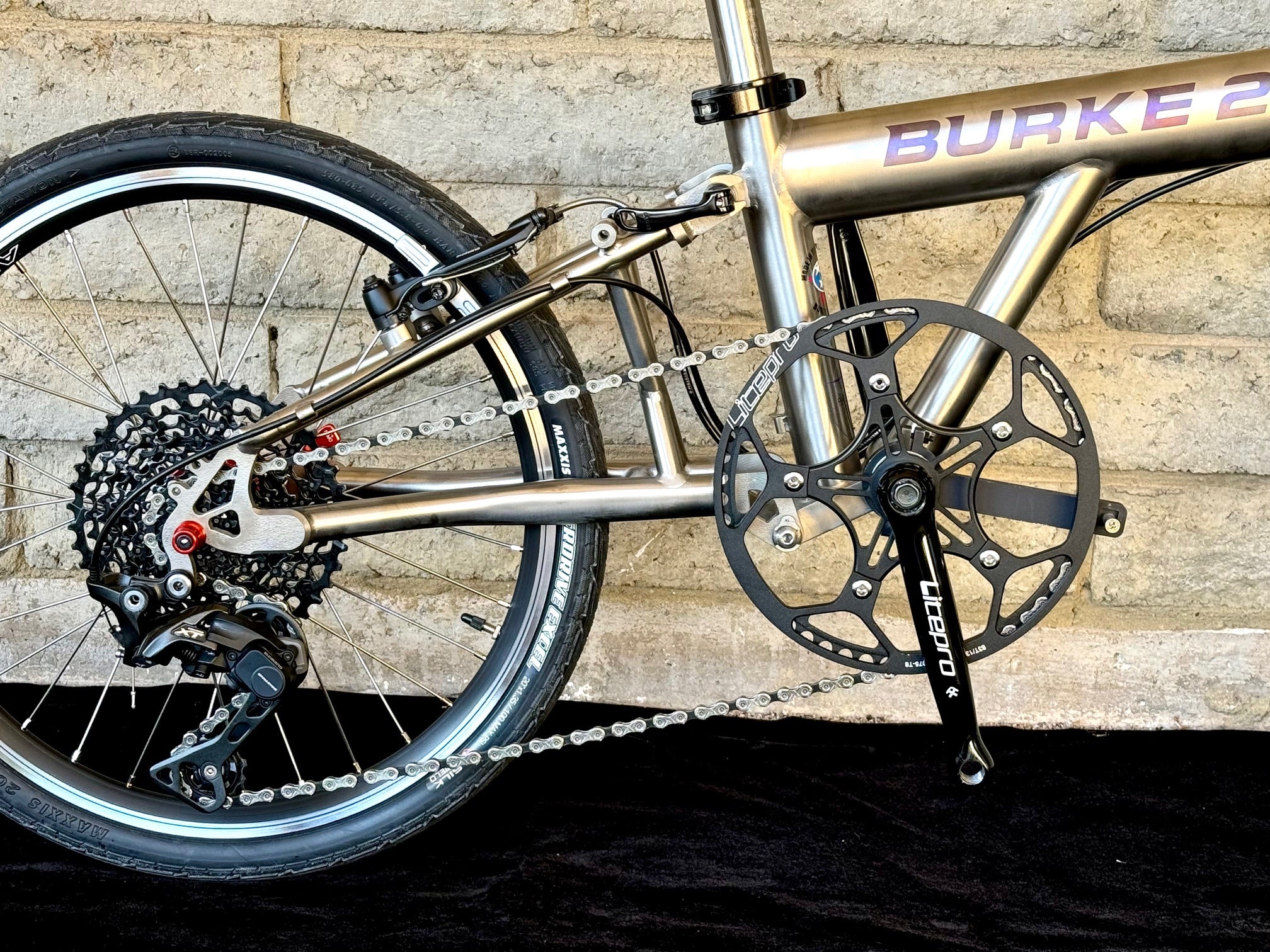 Burke 20 titanium folding bike sale