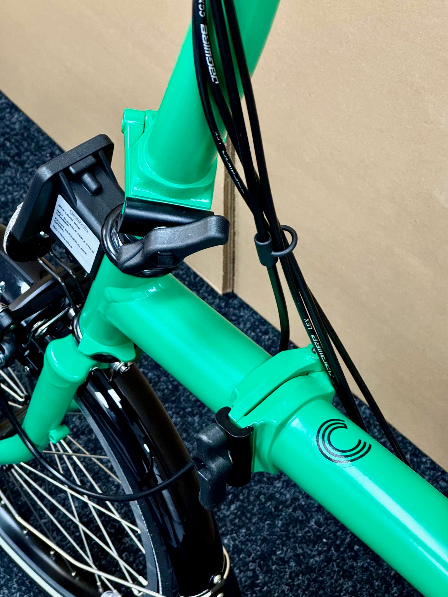 Brompton C Line 12-Speed High-HB Palm Green w/Roller Rack