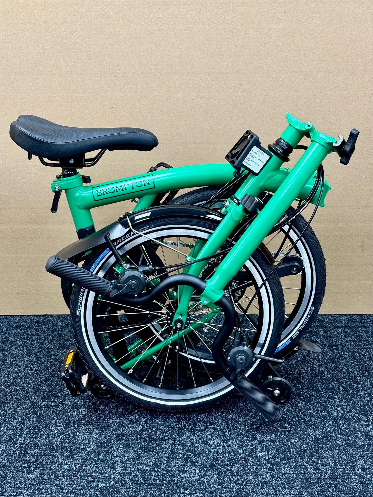 Brompton C Line 12-Speed High-HB Palm Green w/Roller Rack
